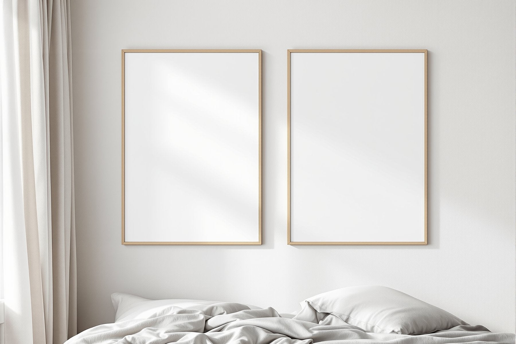 Canvas Frame Mockup, Blank Template #298 | Blank Frame Template | High-Res JPG Instant Download | Commercial Use | bulkmockup | MockupBulk