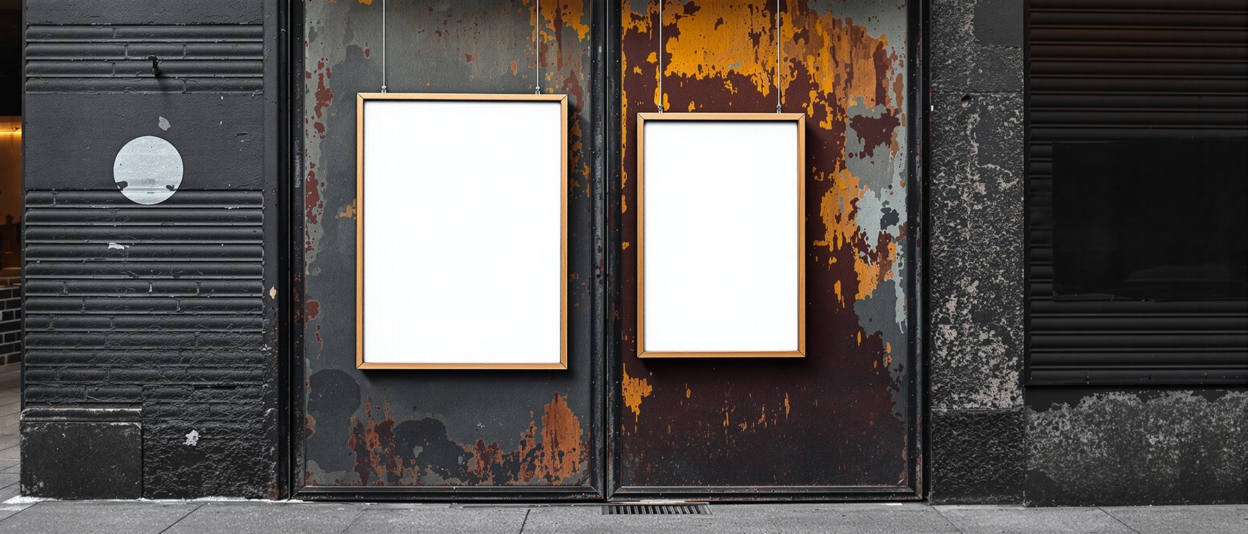 Blank Template #008 Grunge Frame Mockup | High-Resolution JPG | bulkmockup Template | For Etsy POD Print Sellers | MockupBulk