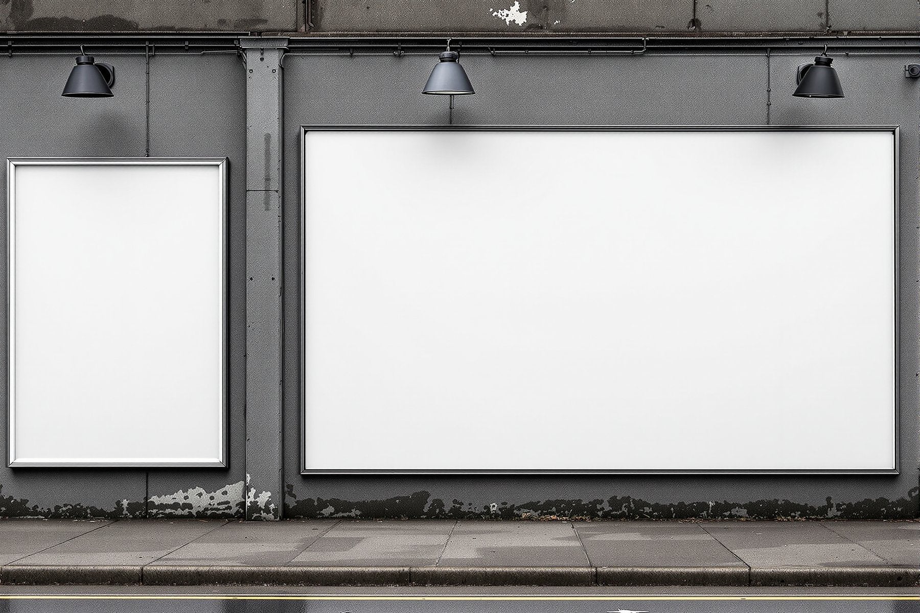 Grunge Frame Mockup | Blank Template #011 — Empty Frame Template | bulkmockup High-Res JPG | Commercial Use Included | MockupBulk