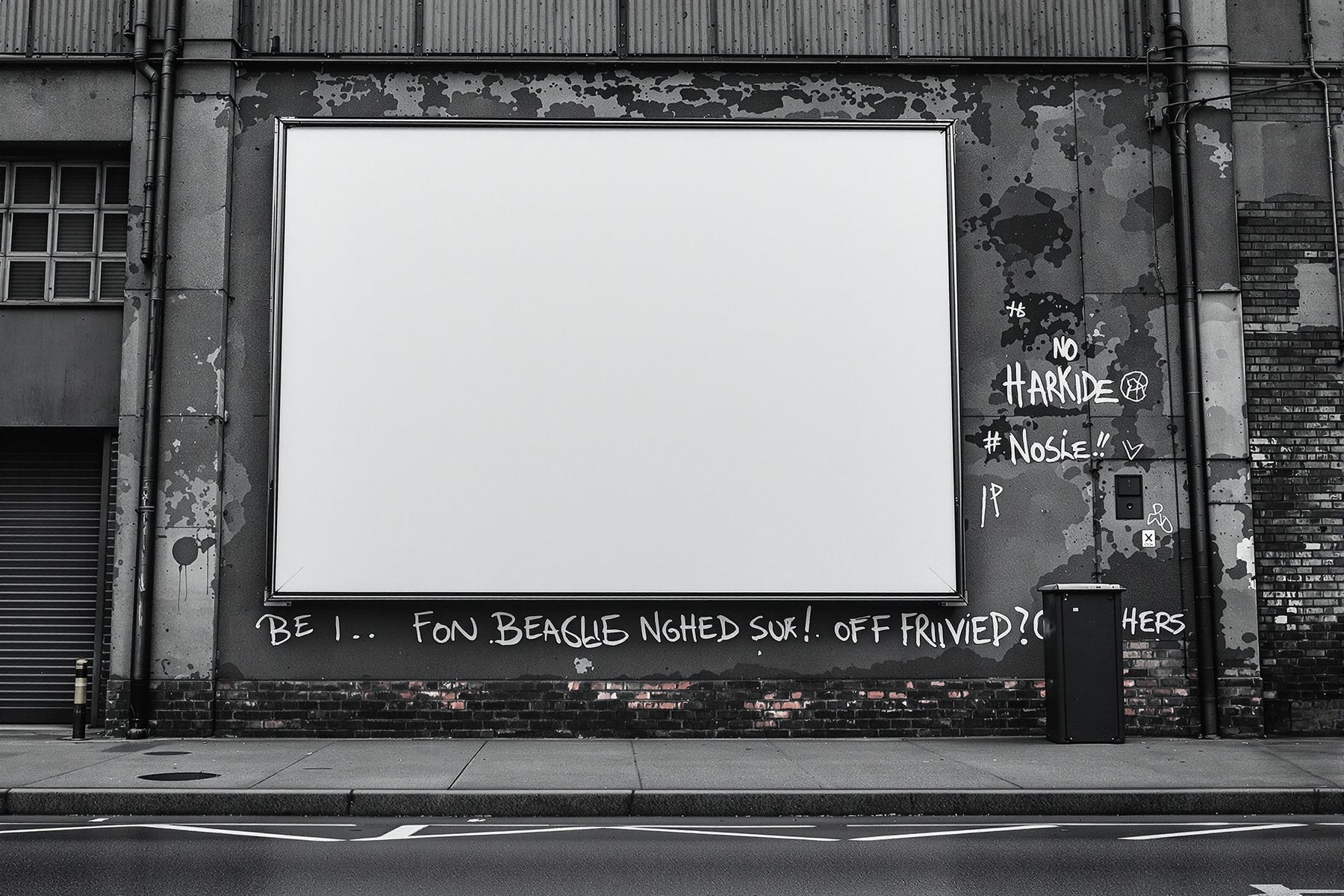 Grunge Frame Mockup, Blank Template #025 | Print-on-Demand Frame Mockup | bulkmockup JPG | Commercial Licence | MockupBulk