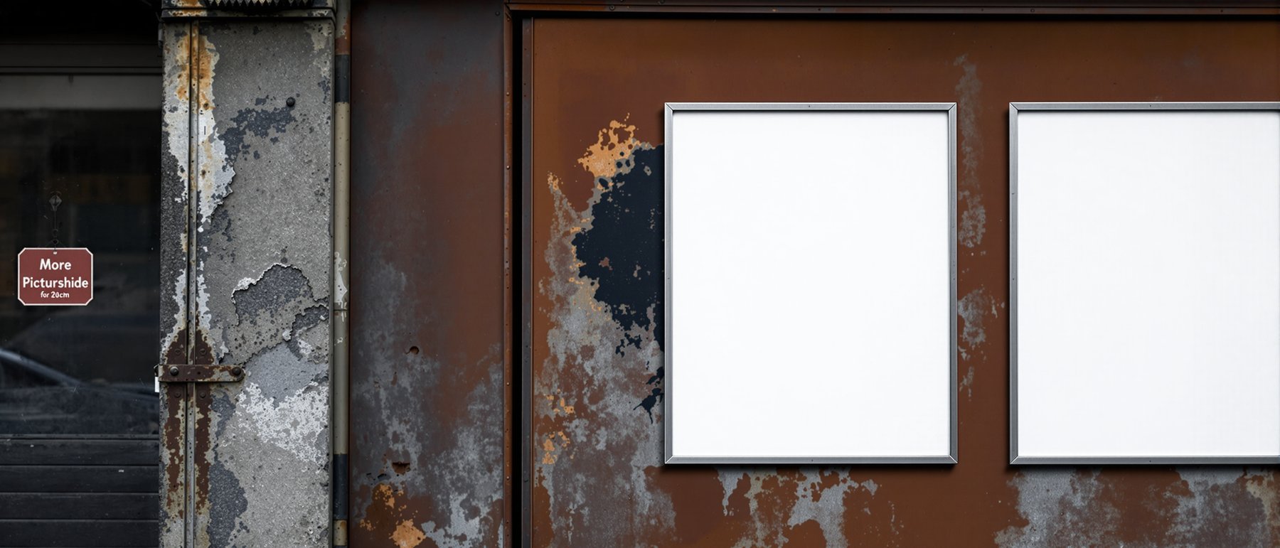 Grunge Frame Mockup — Blank Template #030 — Digital Frame Mockup | bulkmockup JPG Download | For POD Etsy Shopify | MockupBulk