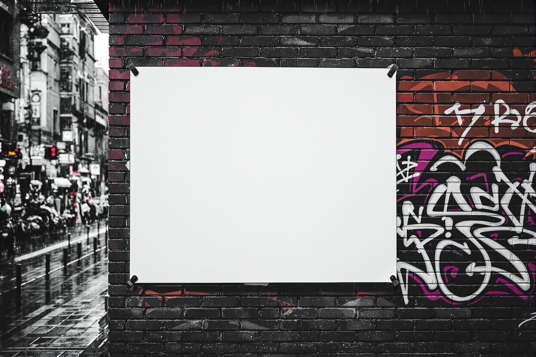 Grunge Frame Mockup | Blank Template #052 | High-Resolution JPG | bulkmockup Template | For Etsy POD Print Sellers | MockupBulk