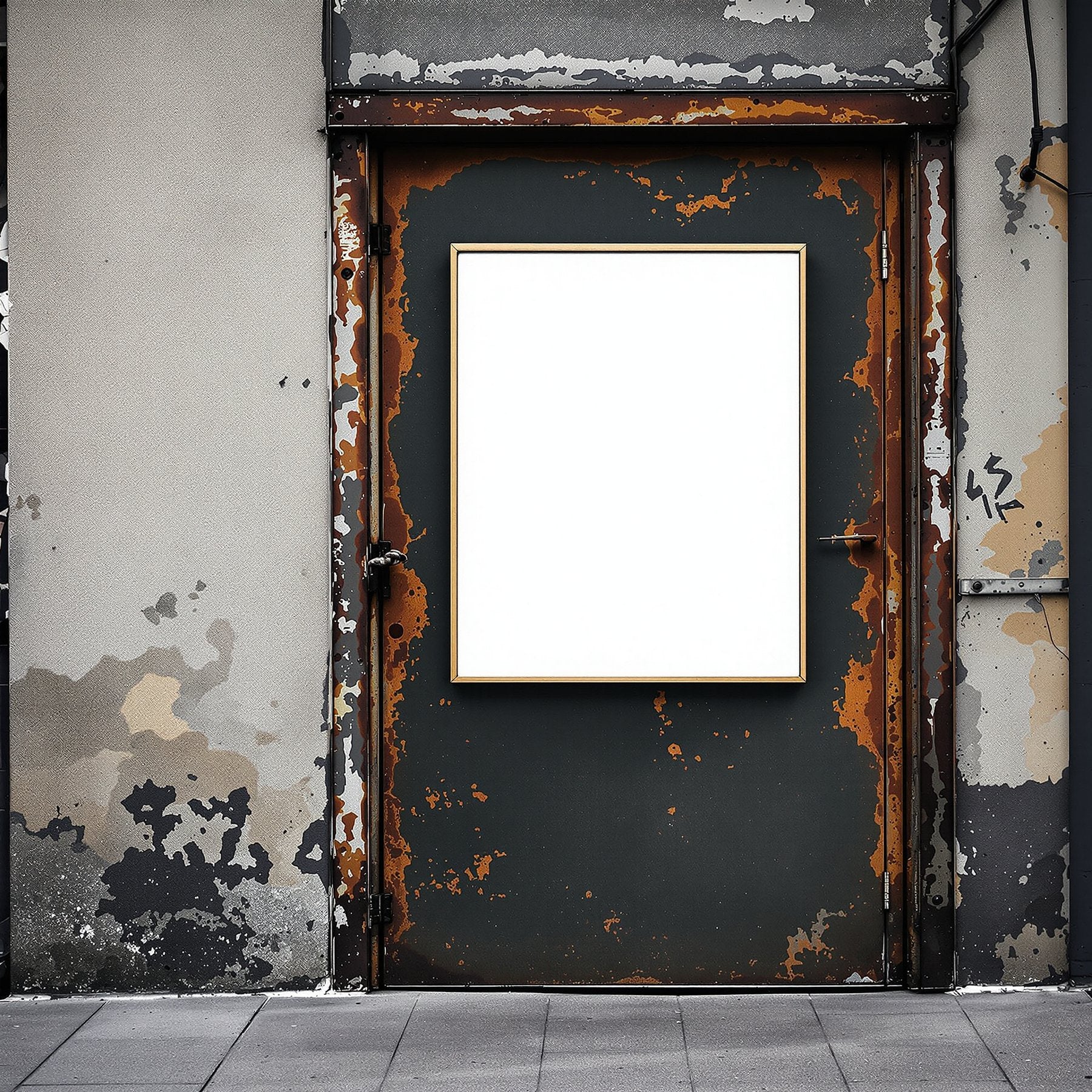 Blank Template #072 Grunge Frame Mockup | Frame Template JPG | Instant bulkmockup Download | Commercial Use | MockupBulk