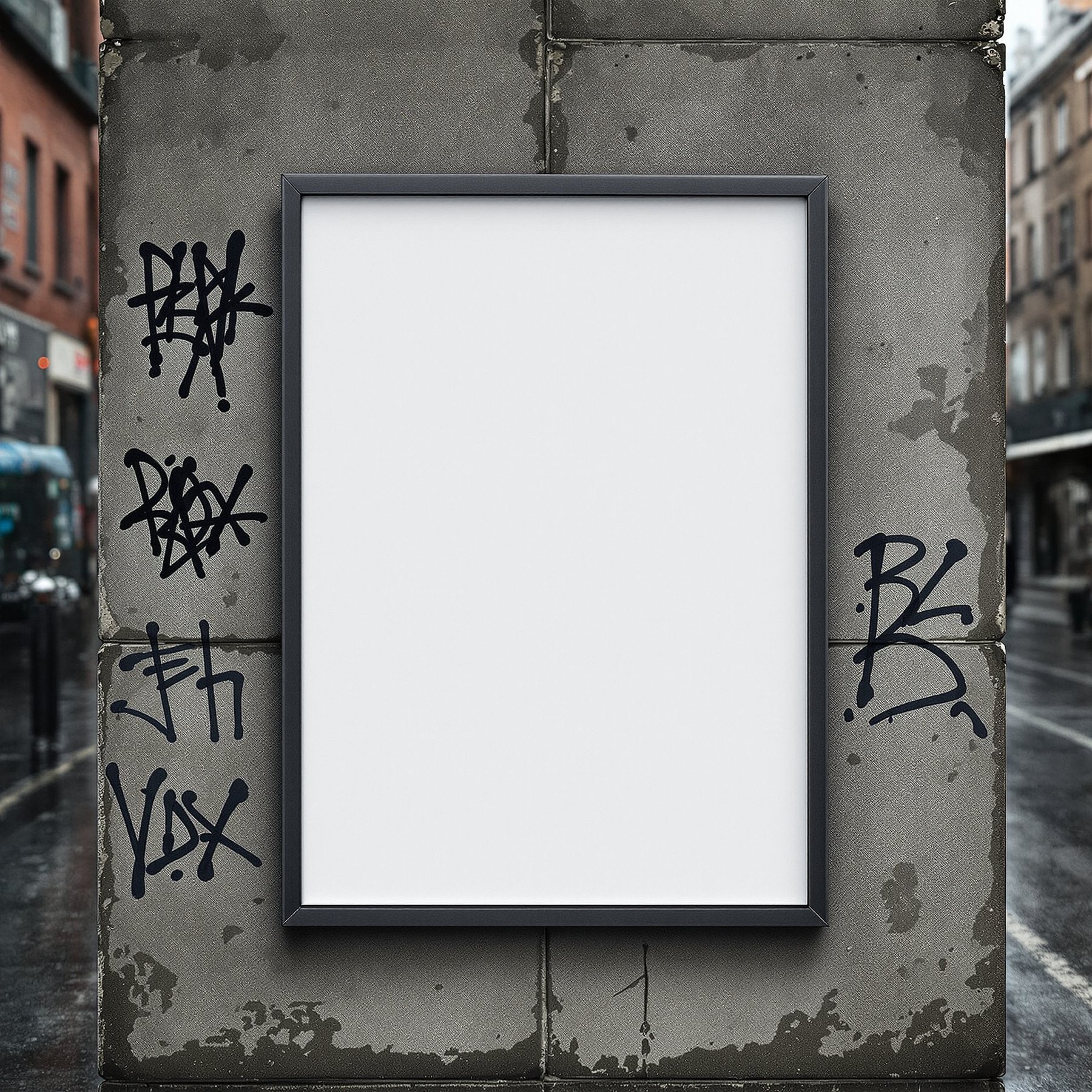 Grunge Frame Mockup | Blank Template #079 | Empty Frame Template | bulkmockup High-Res JPG | Commercial Use Included | MockupBulk