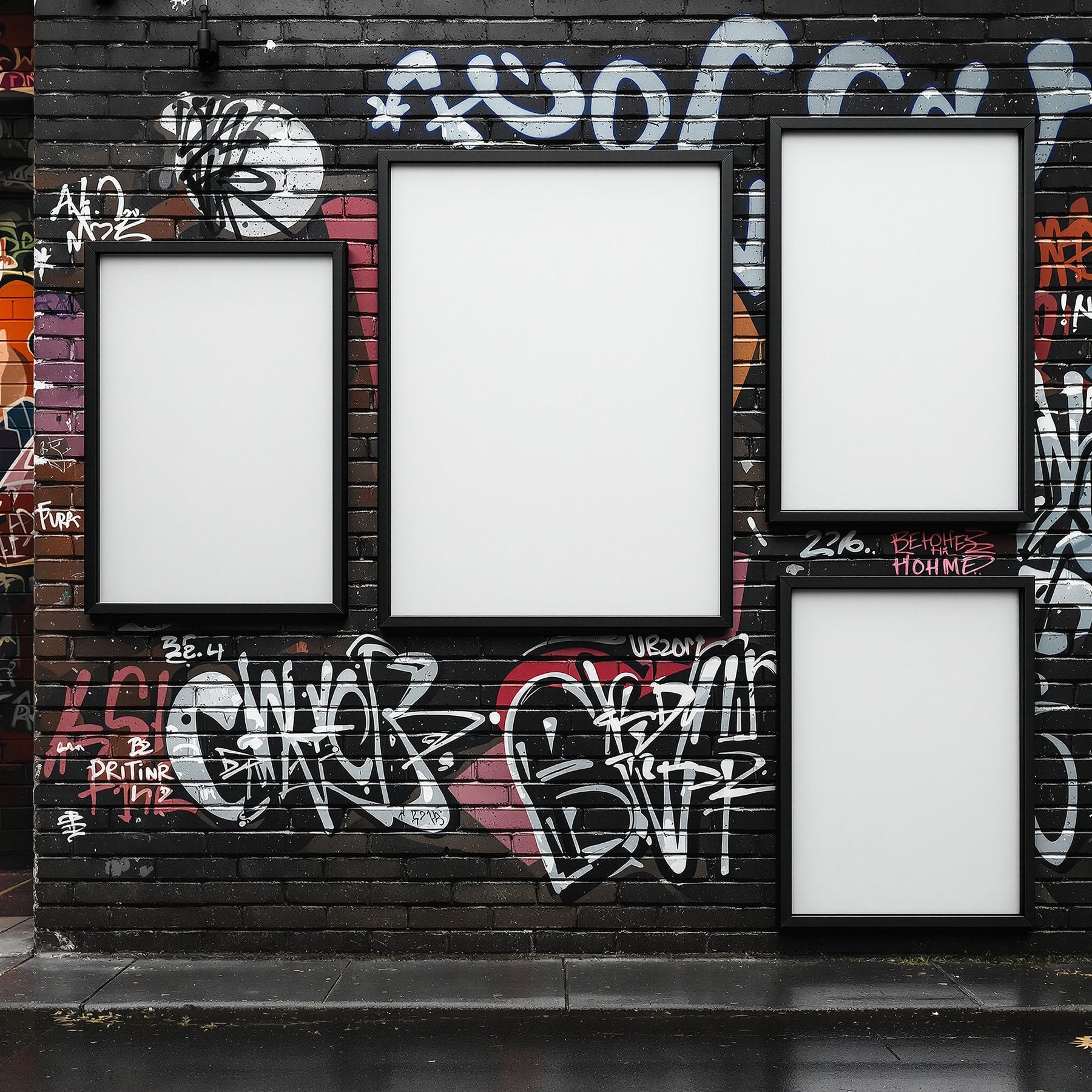 Grunge Frame Mockup | Blank Template #087 — Digital Frame Mockup | bulkmockup JPG Download | For POD Etsy Shopify | MockupBulk