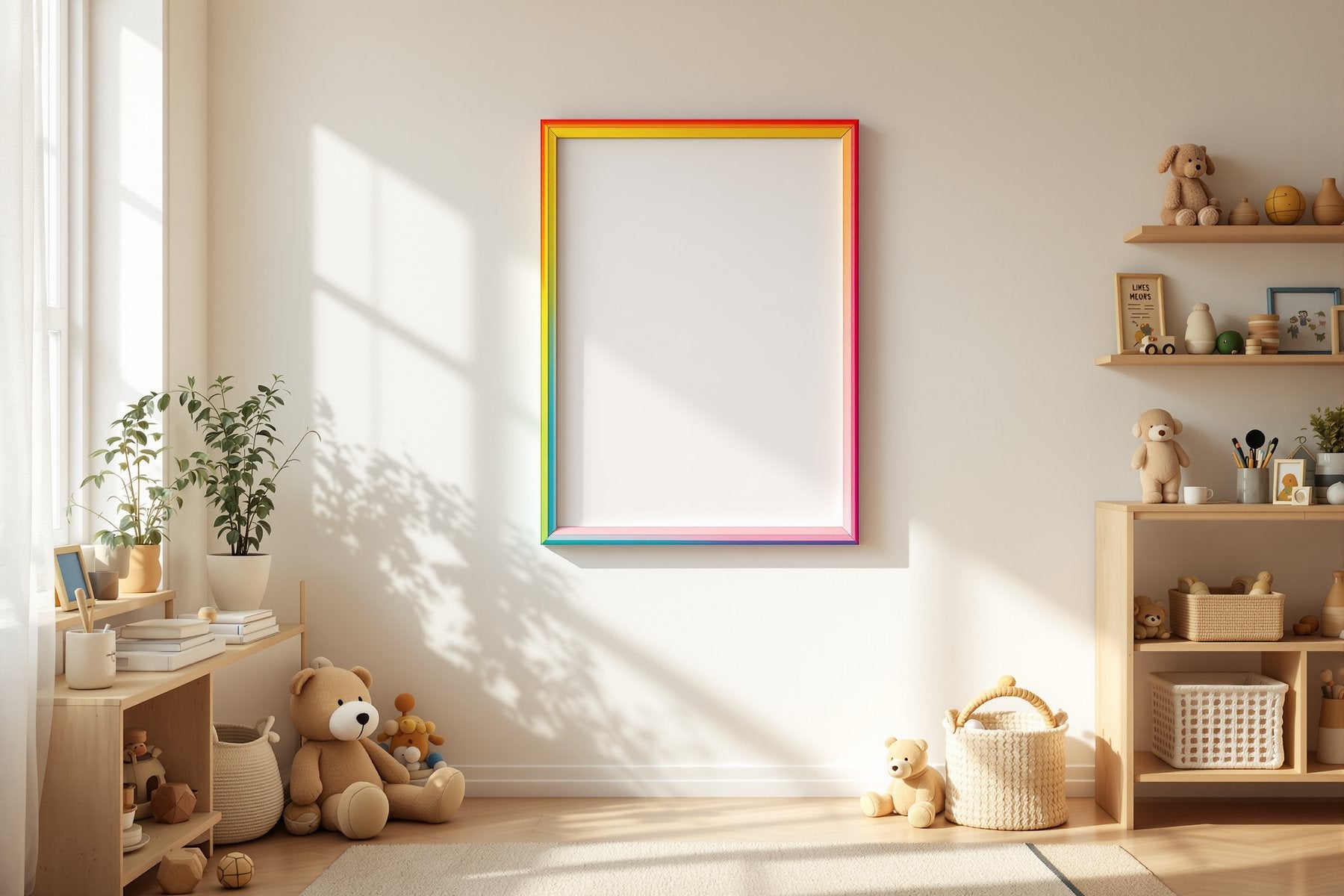 Kids Frame Mockup | Blank Template #005 | Digital Frame Mockup | bulkmockup JPG Download | For POD Etsy Shopify | MockupBulk