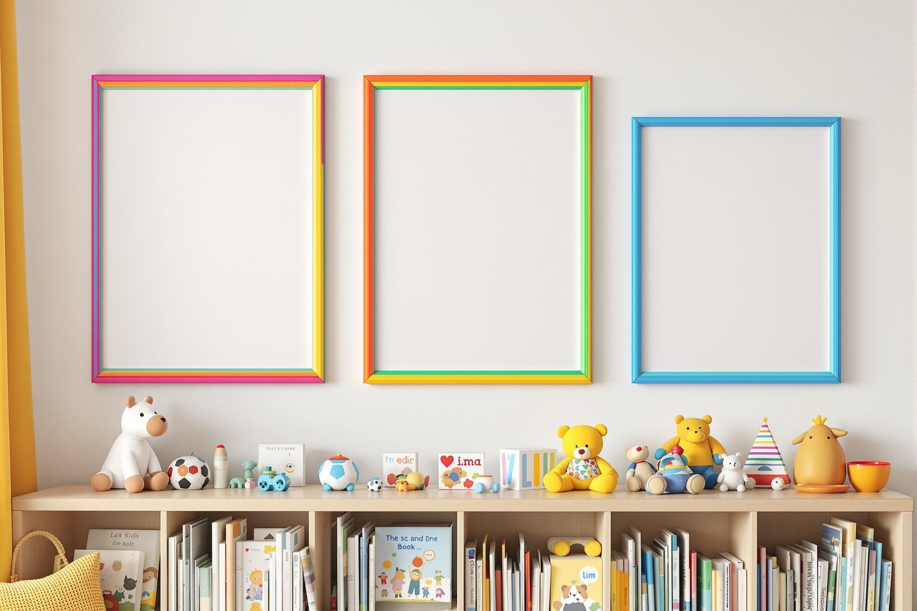 Kids Frame Mockup | Blank Template #006 | bulkmockup Blank Frame Template | High-Res JPG | Commercial Licence | MockupBulk