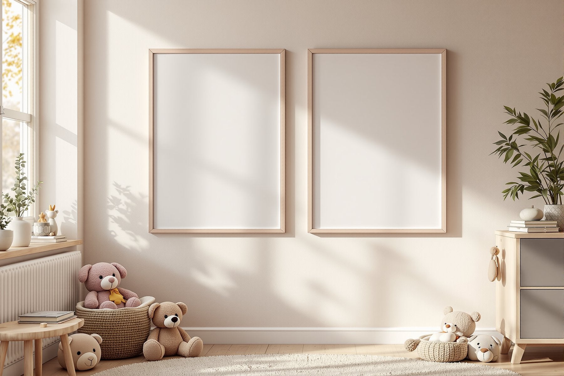 Kids Frame Mockup — Blank Template #007 — Blank Frame Template for Etsy | bulkmockup JPG Download | Commercial Use | MockupBulk
