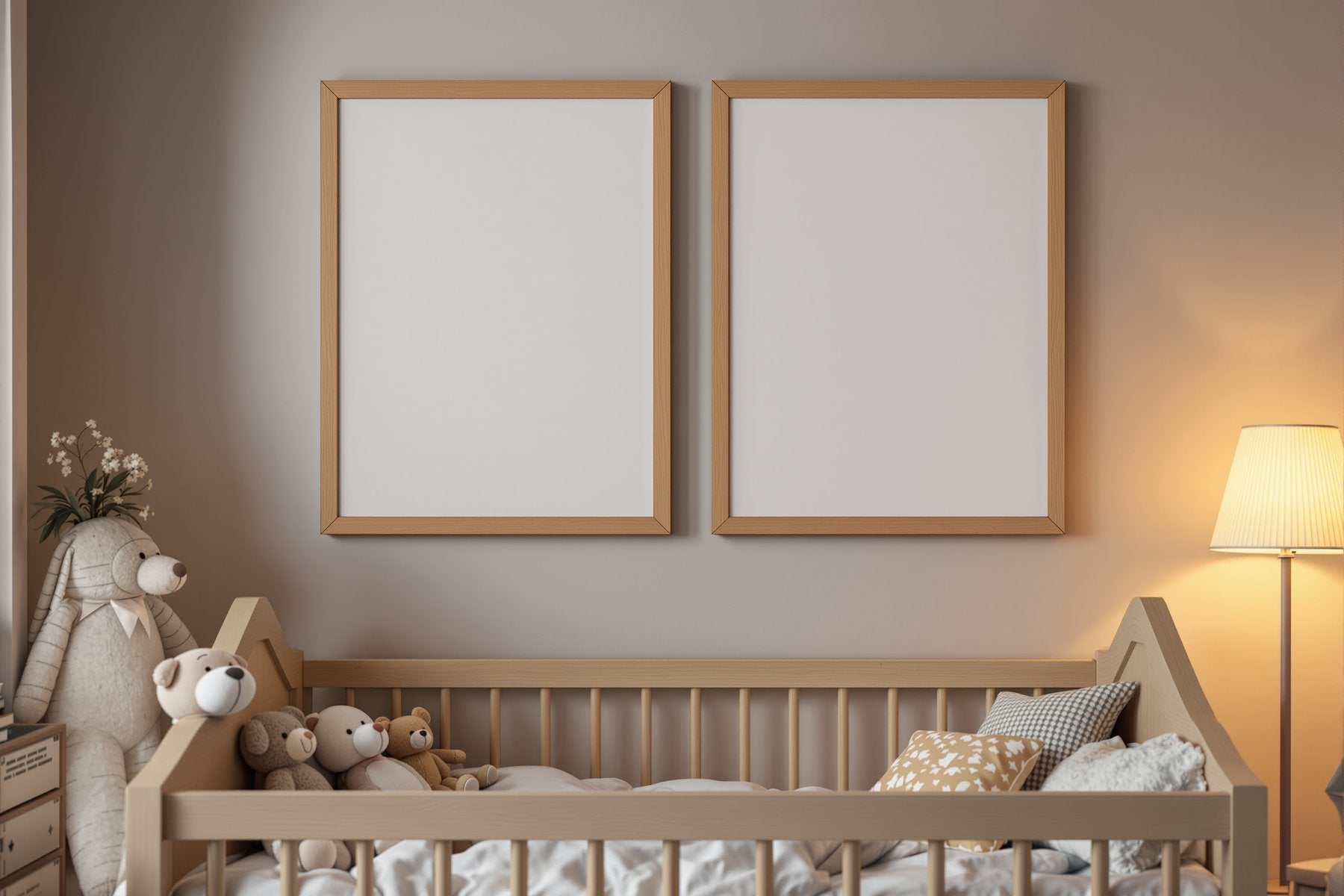 Kids Frame Mockup | Blank Template #008 | bulkmockup Frame Template | Instant Download JPG | Commercial Use | MockupBulk