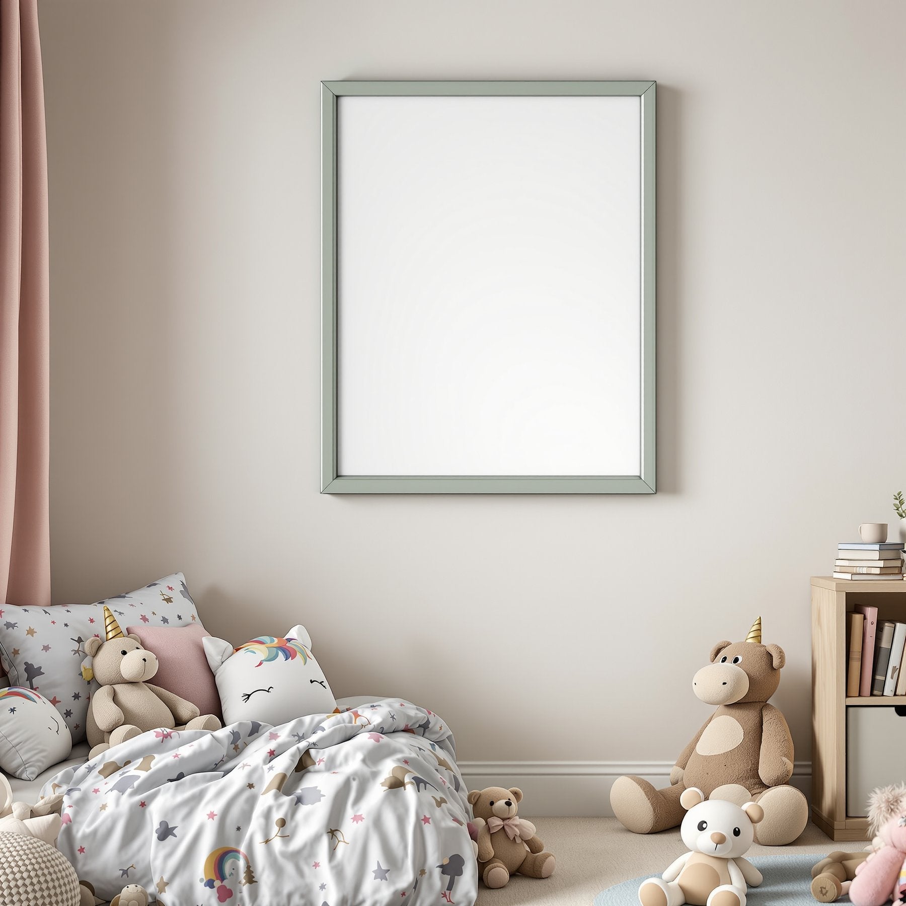 Kids Frame Mockup — Blank Template #009 — High-Resolution JPG | bulkmockup Template | For Etsy POD Print Sellers | MockupBulk