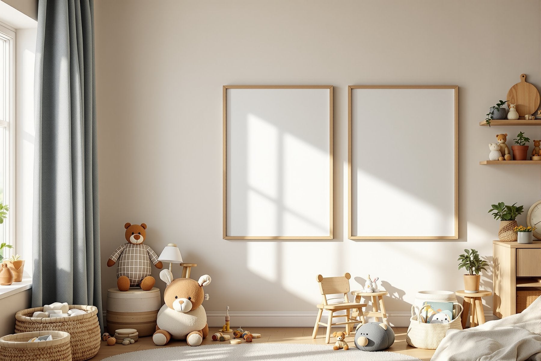 Kids Frame Mockup | Blank Template #016 — Frame Mockup JPG Download | bulkmockup Template | Commercial Licence | MockupBulk