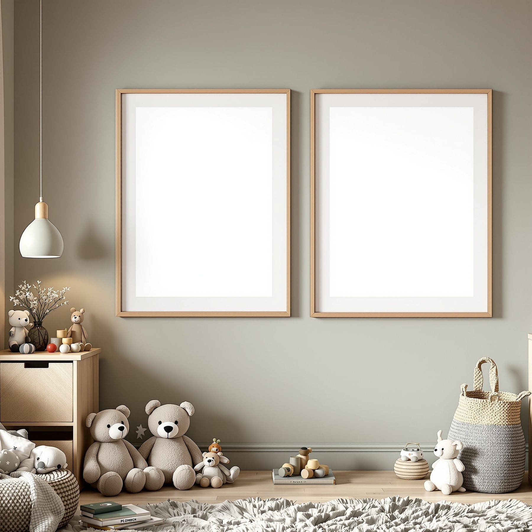 Kids Frame Mockup, Blank Template #019 | Blank Frame Template | High-Res JPG Instant Download | Commercial Use | bulkmockup | MockupBulk