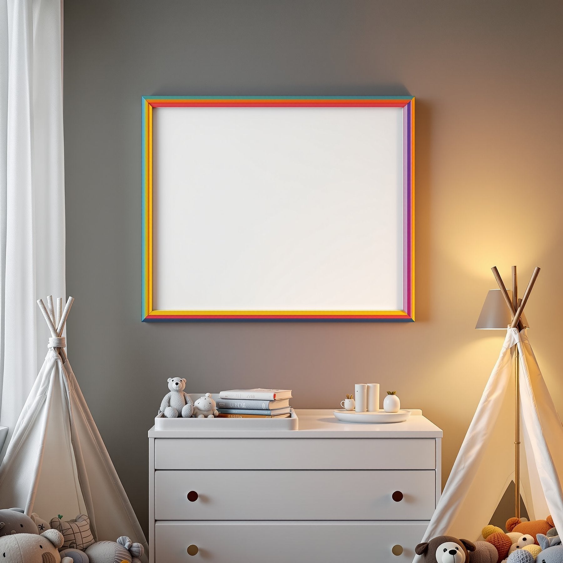 Kids Frame Mockup | Blank Template #021 — Print-on-Demand Frame Mockup | bulkmockup JPG | Commercial Licence | MockupBulk