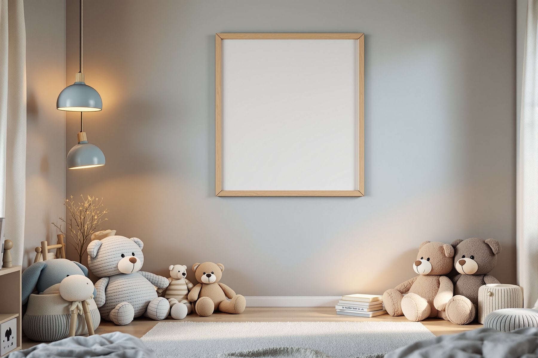 Kids Frame Mockup, Blank Template #022 | bulkmockup Blank Frame Template | High-Res JPG | Commercial Licence | MockupBulk