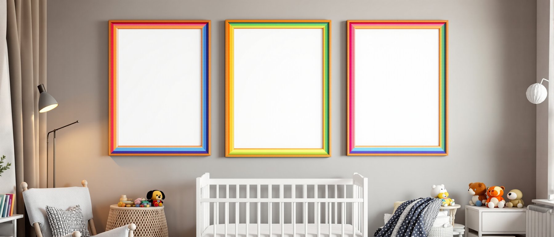 Kids Frame Mockup — Blank Template #023 — bulkmockup Digital Download | Blank Frame JPG | Commercial Licence Included | MockupBulk
