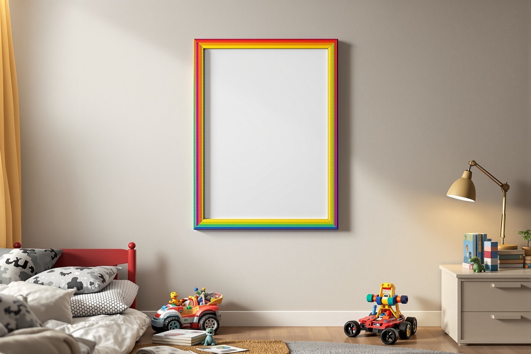 Kids Frame Mockup — Blank Template #027 — Blank Frame Template | High-Res JPG Instant Download | Commercial Use | bulkmockup | MockupBulk