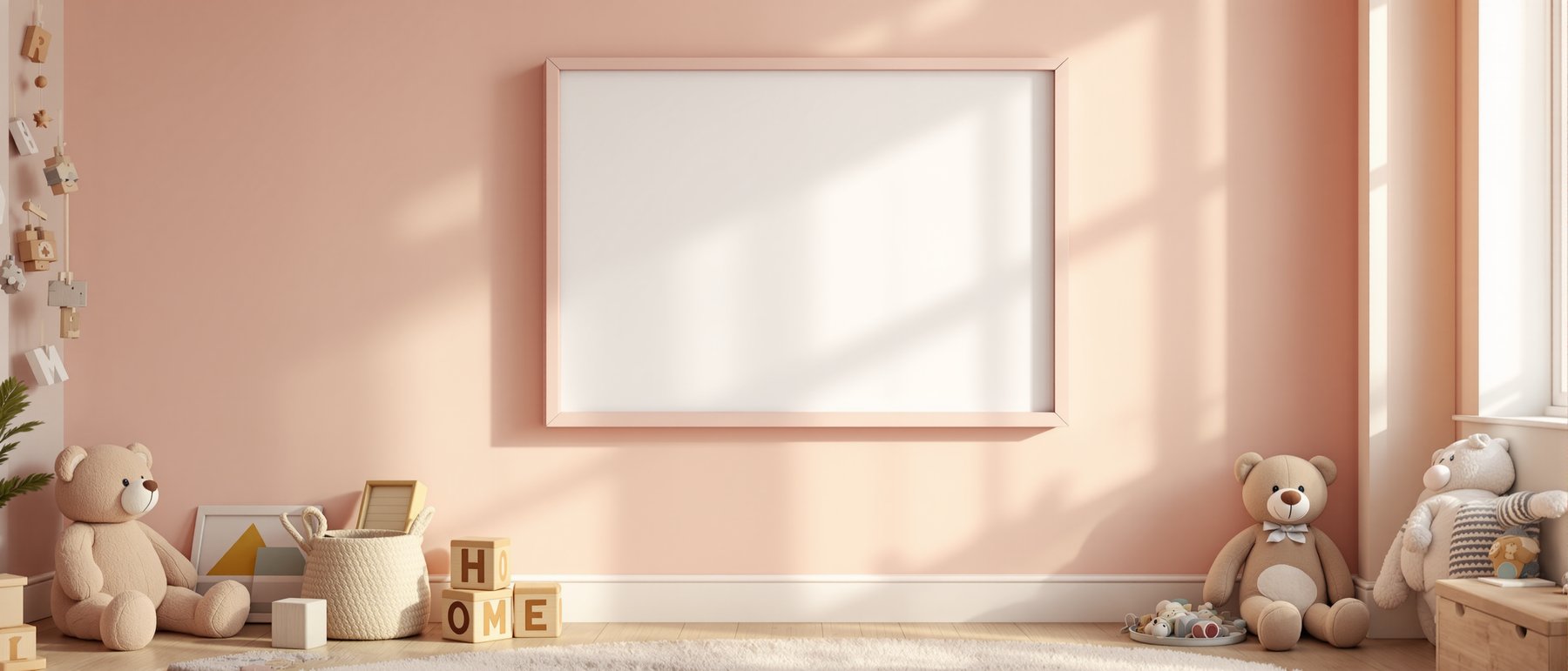 Kids Frame Mockup | Blank Template #028 | Blank Frame Template | High-Res JPG Instant Download | Commercial Use | bulkmockup | MockupBulk