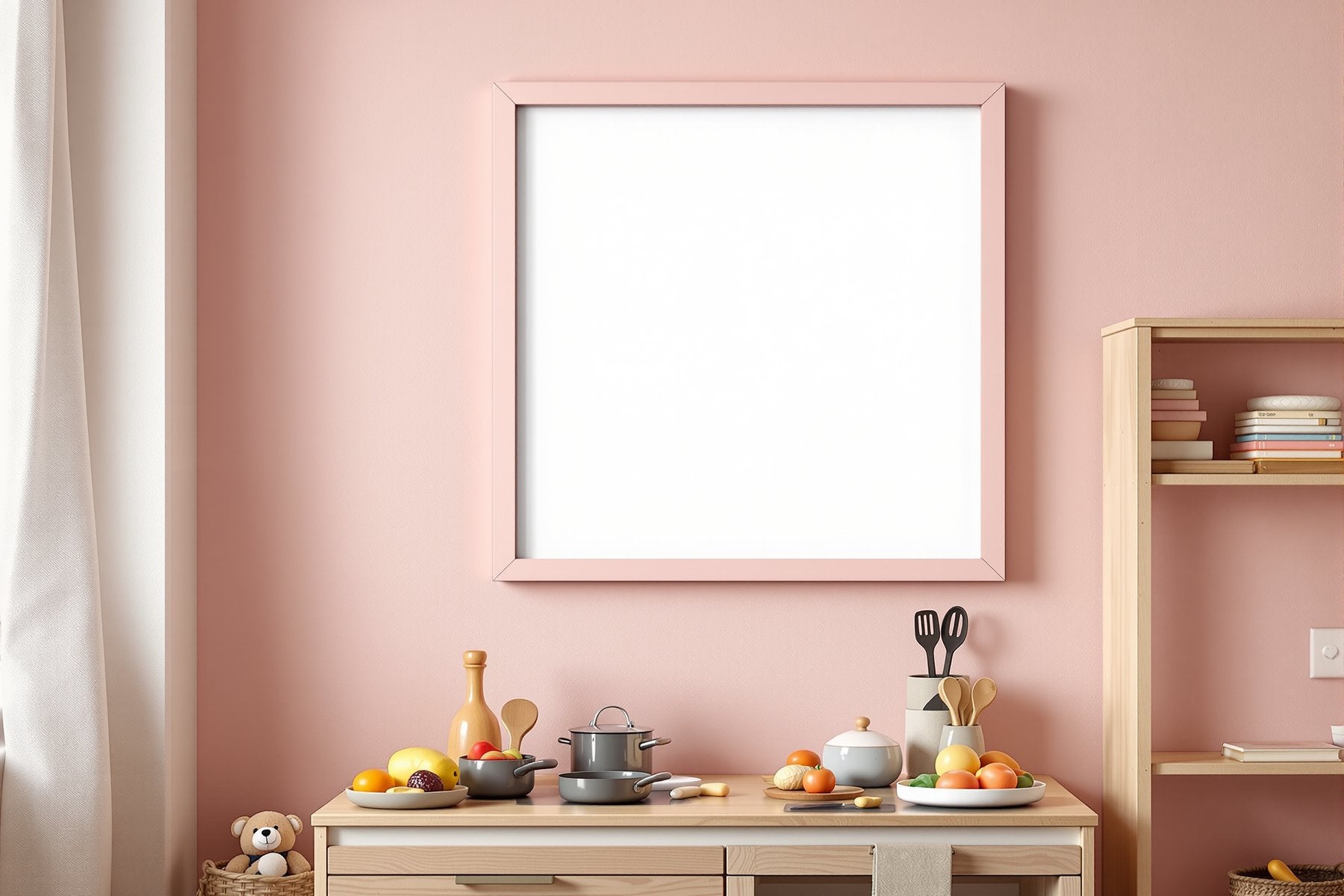 Kids Frame Mockup | Blank Template #033 | Frame Mockup JPG Download | bulkmockup Template | Commercial Licence | MockupBulk