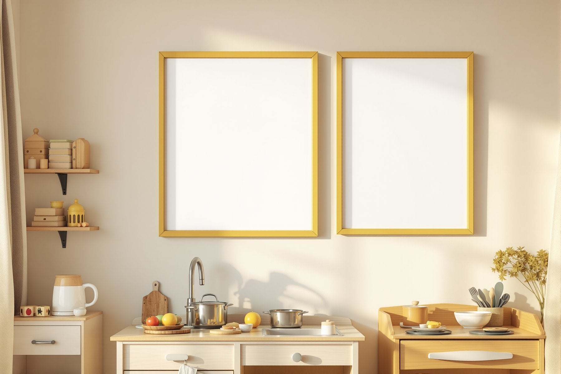 Kids Frame Mockup, Blank Template #036 | Empty Frame Mockup Template | JPG Digital Download | Commercial Licence | bulkmockup Shop