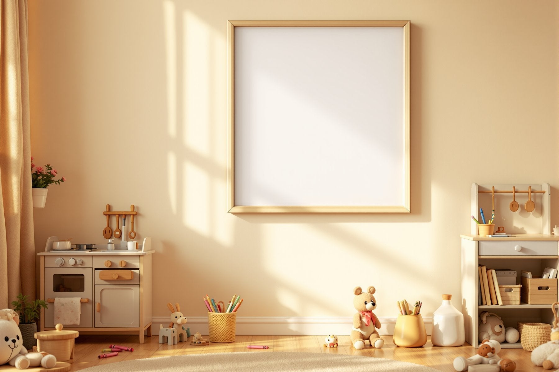 Kids Frame Mockup, Blank Template #037 | bulkmockup Digital Download | Blank Frame JPG | Commercial Licence Included | MockupBulk
