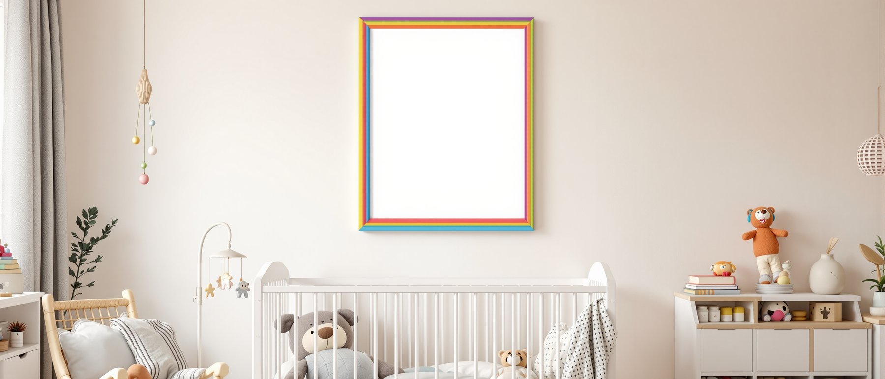 Blank Template #039 Kids Frame Mockup | bulkmockup Frame Template | Instant Download JPG | Commercial Use | MockupBulk
