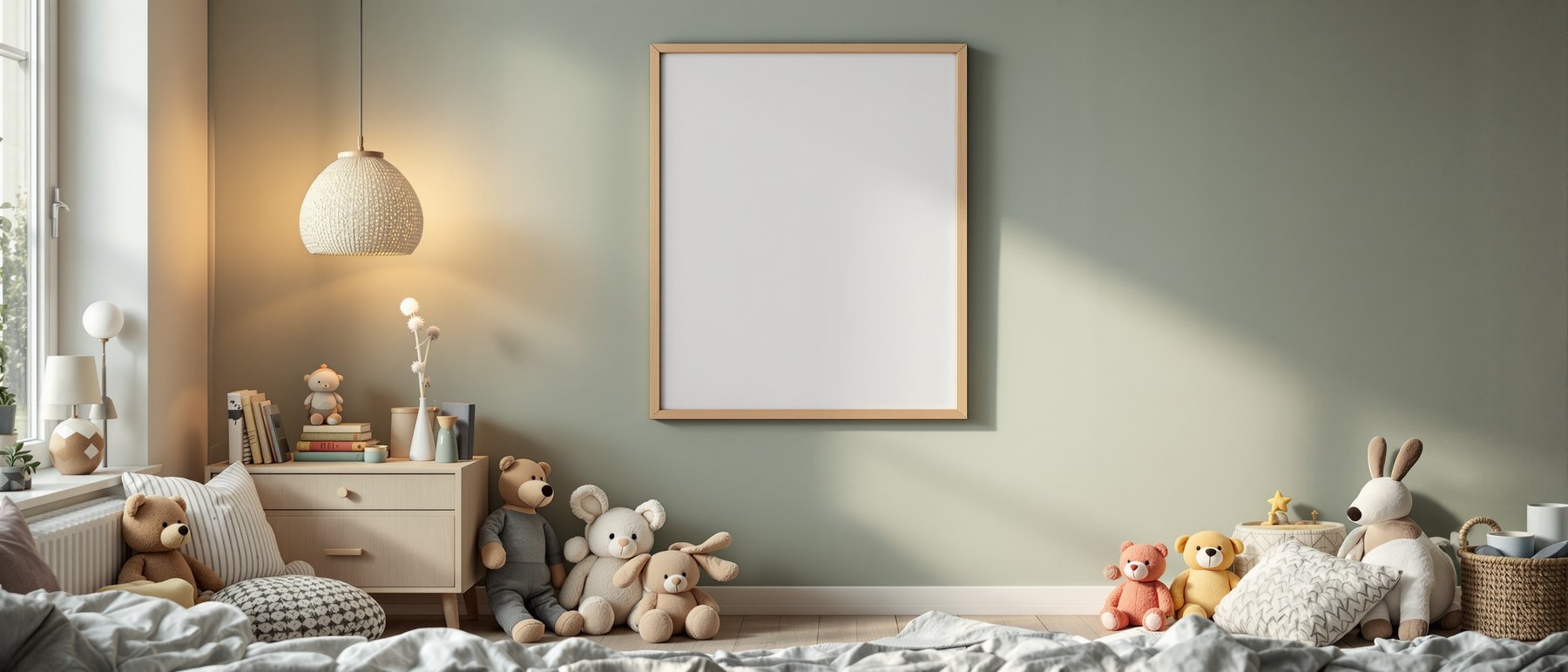 Kids Frame Mockup, Blank Template #040 | Blank Frame Mockup JPG | Commercial Licence | bulkmockup Download | MockupBulk