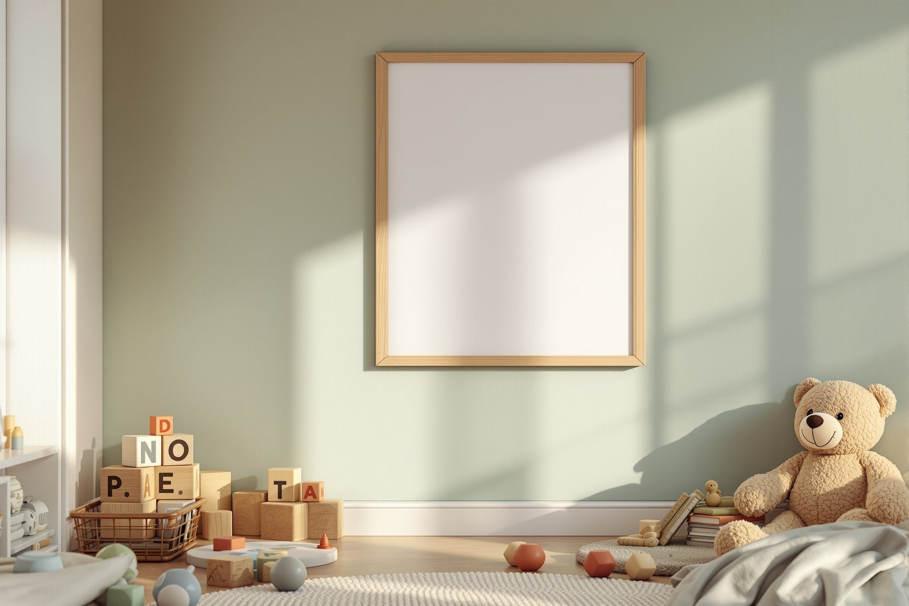 Kids Frame Mockup, Blank Template #041 | bulkmockup Digital Download | Blank Frame JPG | Commercial Licence Included | MockupBulk