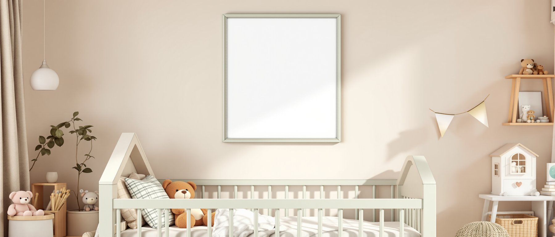 Kids Frame Mockup | Blank Template #046 — Digital Frame Mockup | bulkmockup JPG Download | For POD Etsy Shopify | MockupBulk