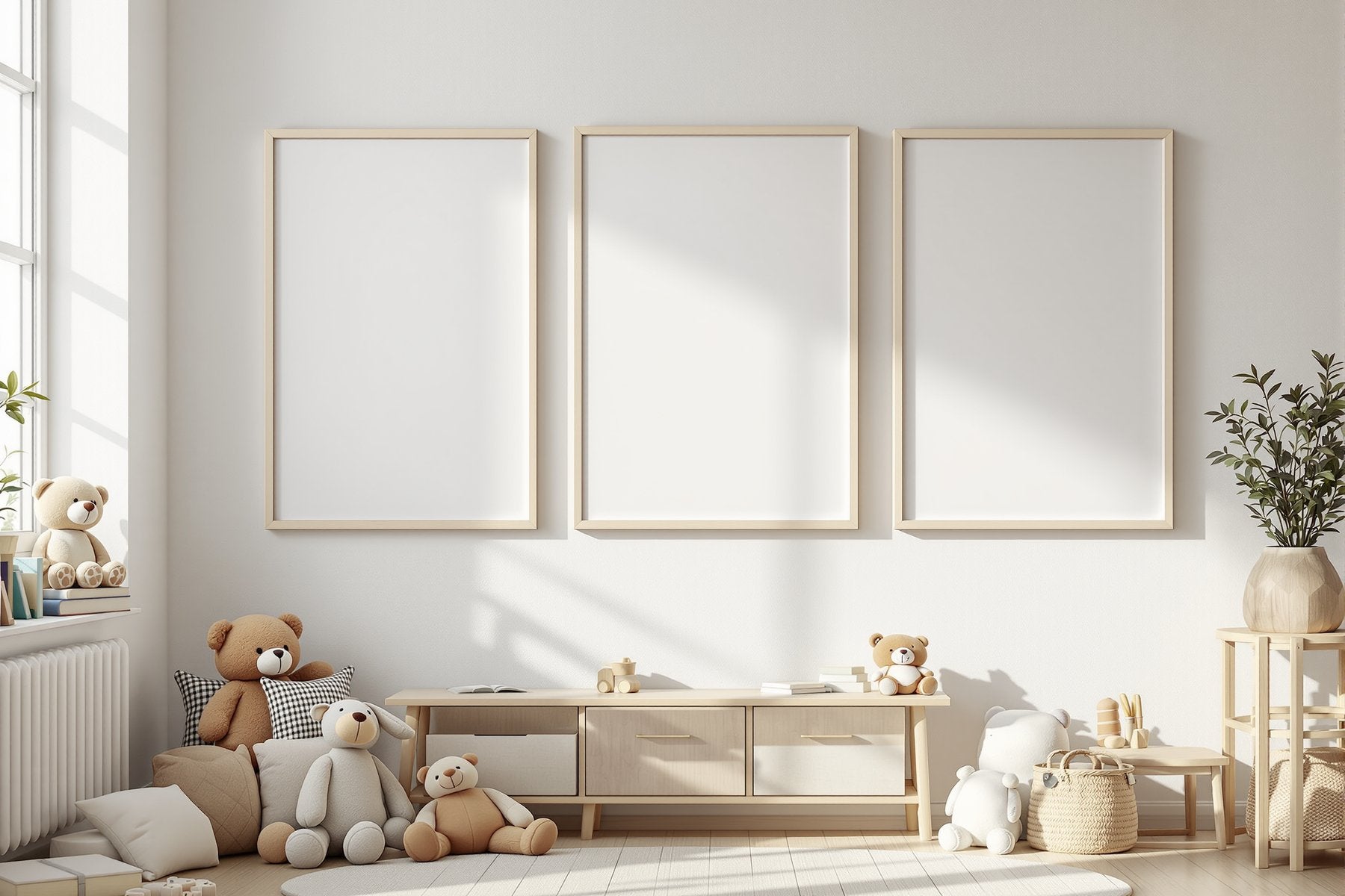Blank Template #047 Kids Frame Mockup | Blank Frame Mockup JPG | Commercial Licence | bulkmockup Download | MockupBulk