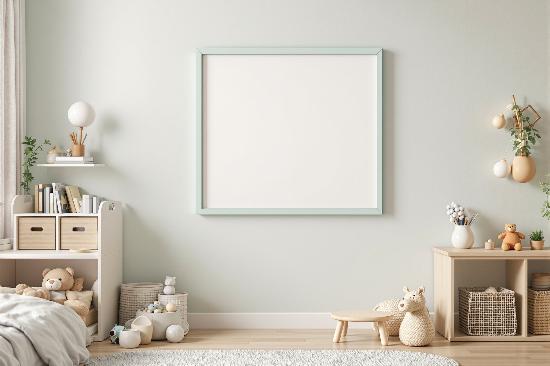 Kids Frame Mockup | Blank Template #048 | Instant bulkmockup Download | Blank Frame JPG Template | Commercial Use | MockupBulk