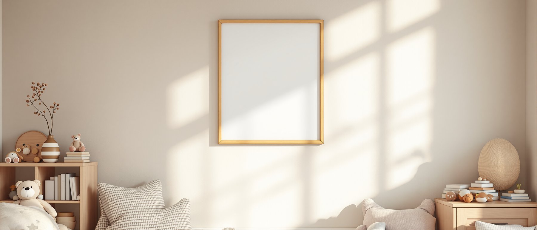 Kids Frame Mockup | Blank Template #050 — Digital Frame Mockup | bulkmockup JPG Download | For POD Etsy Shopify | MockupBulk