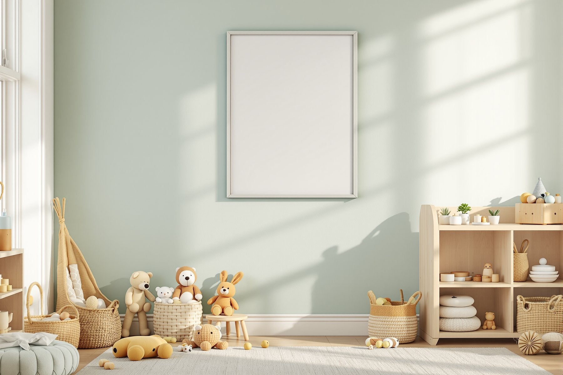 Kids Frame Mockup — Blank Template #051 — Blank Frame Template for Etsy | bulkmockup JPG Download | Commercial Use | MockupBulk