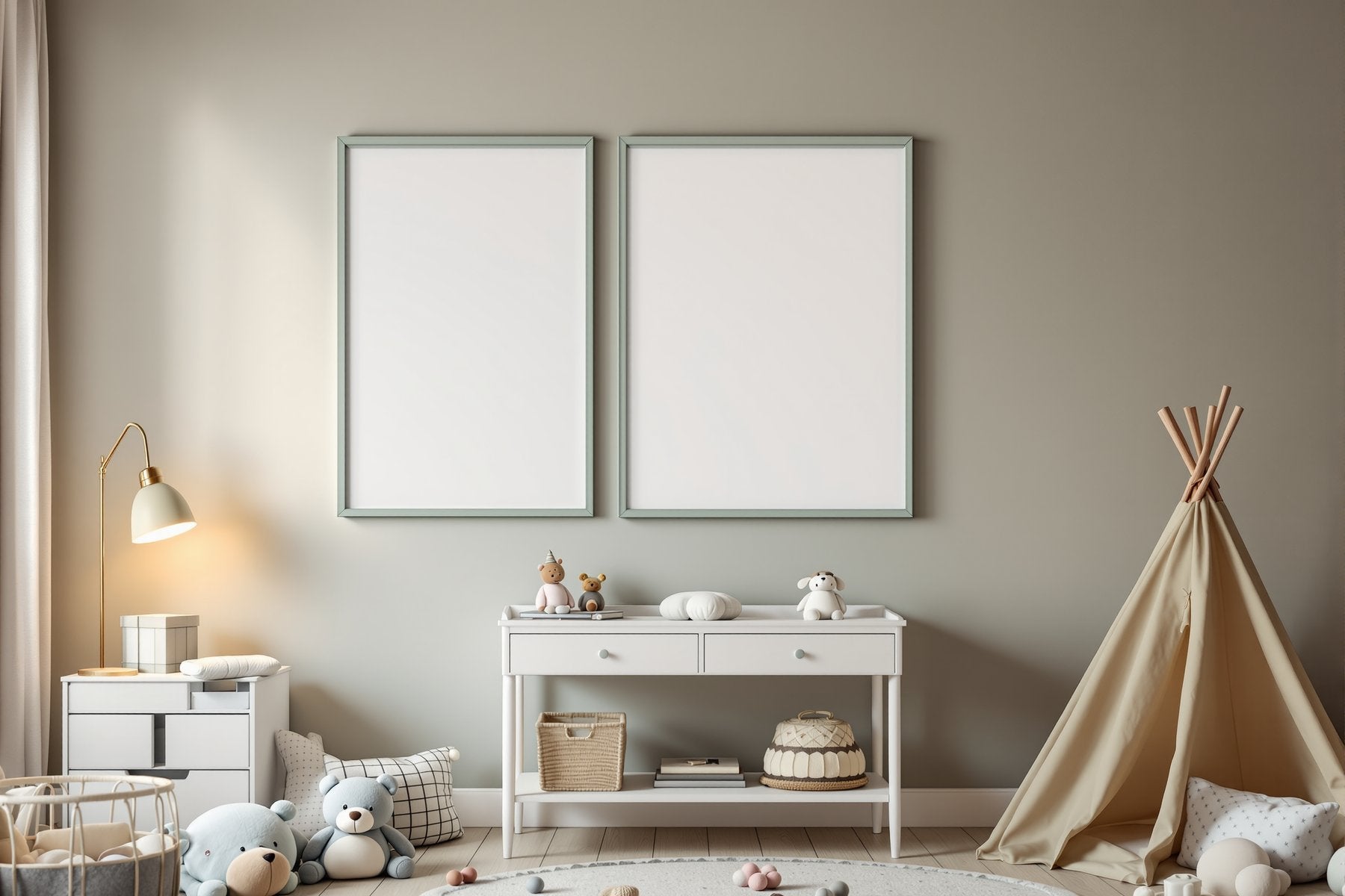 Kids Frame Mockup | Blank Template #052 — Instant bulkmockup Download | Blank Frame JPG Template | Commercial Use | MockupBulk
