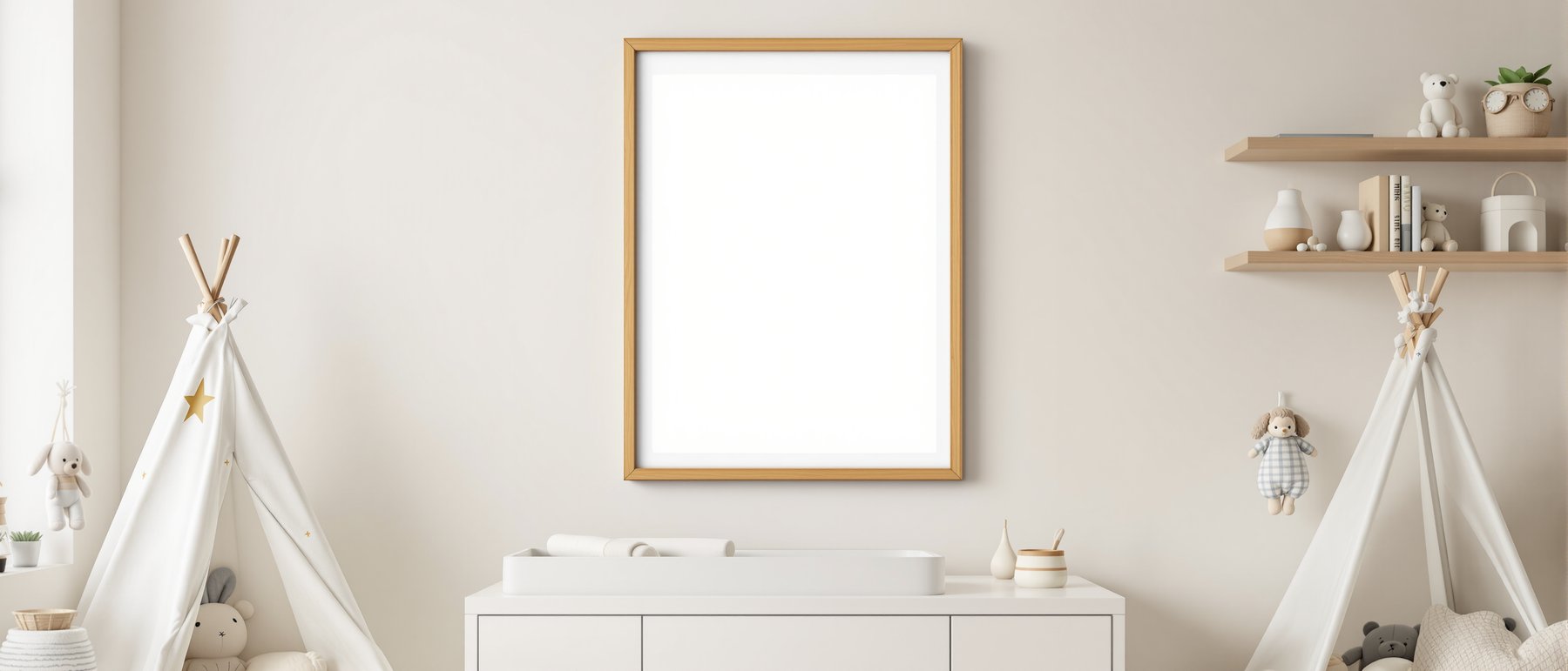 Blank Template #062 Kids Frame Mockup | Print-on-Demand Frame Mockup | bulkmockup JPG | Commercial Licence | MockupBulk