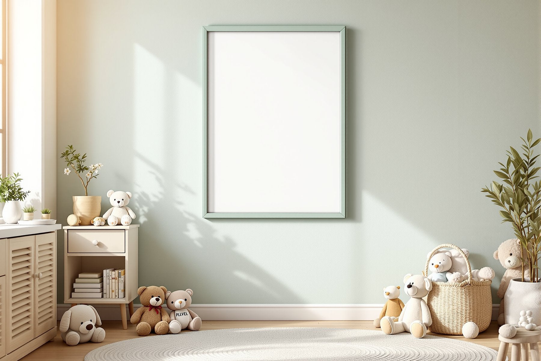 Kids Frame Mockup — Blank Template #063 — bulkmockup Frame Template | Instant Download JPG | Commercial Use | MockupBulk