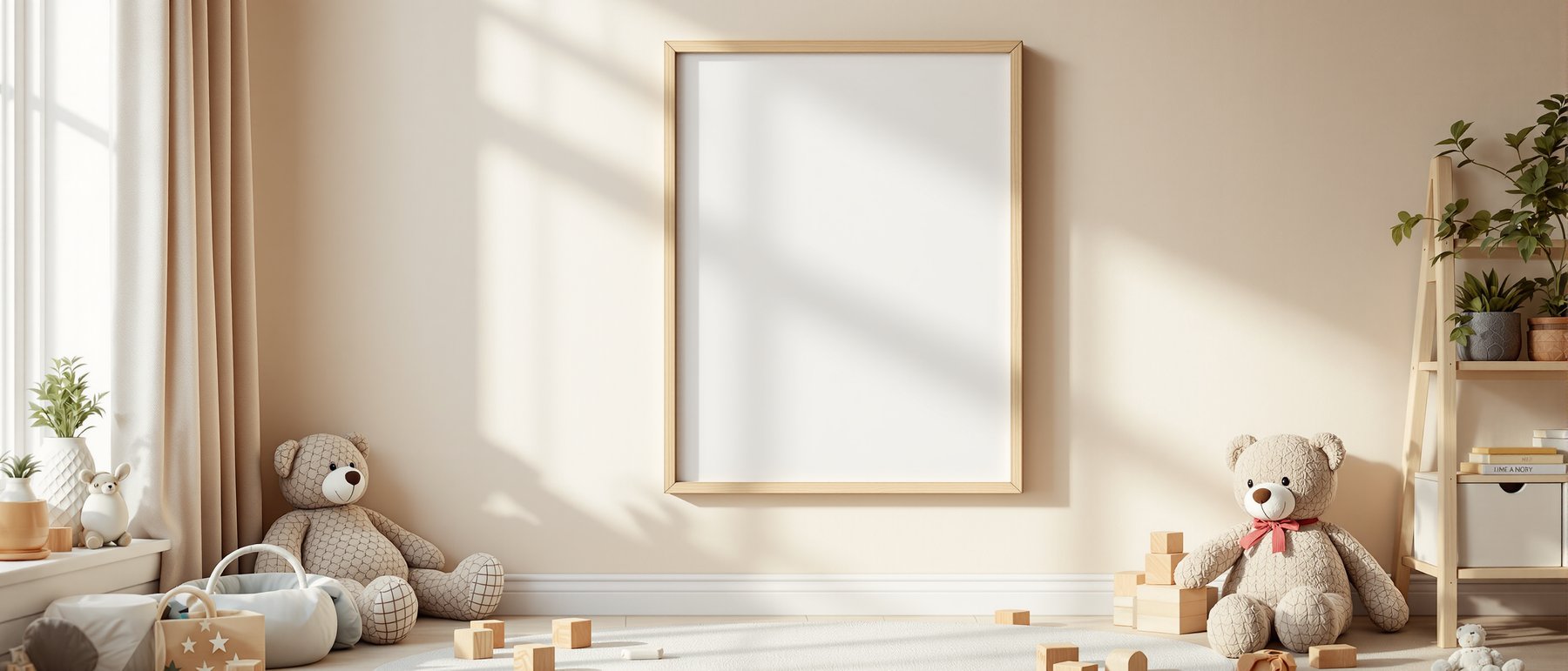 Kids Frame Mockup | Blank Template #064 | Frame Mockup JPG Download | bulkmockup Template | Commercial Licence | MockupBulk