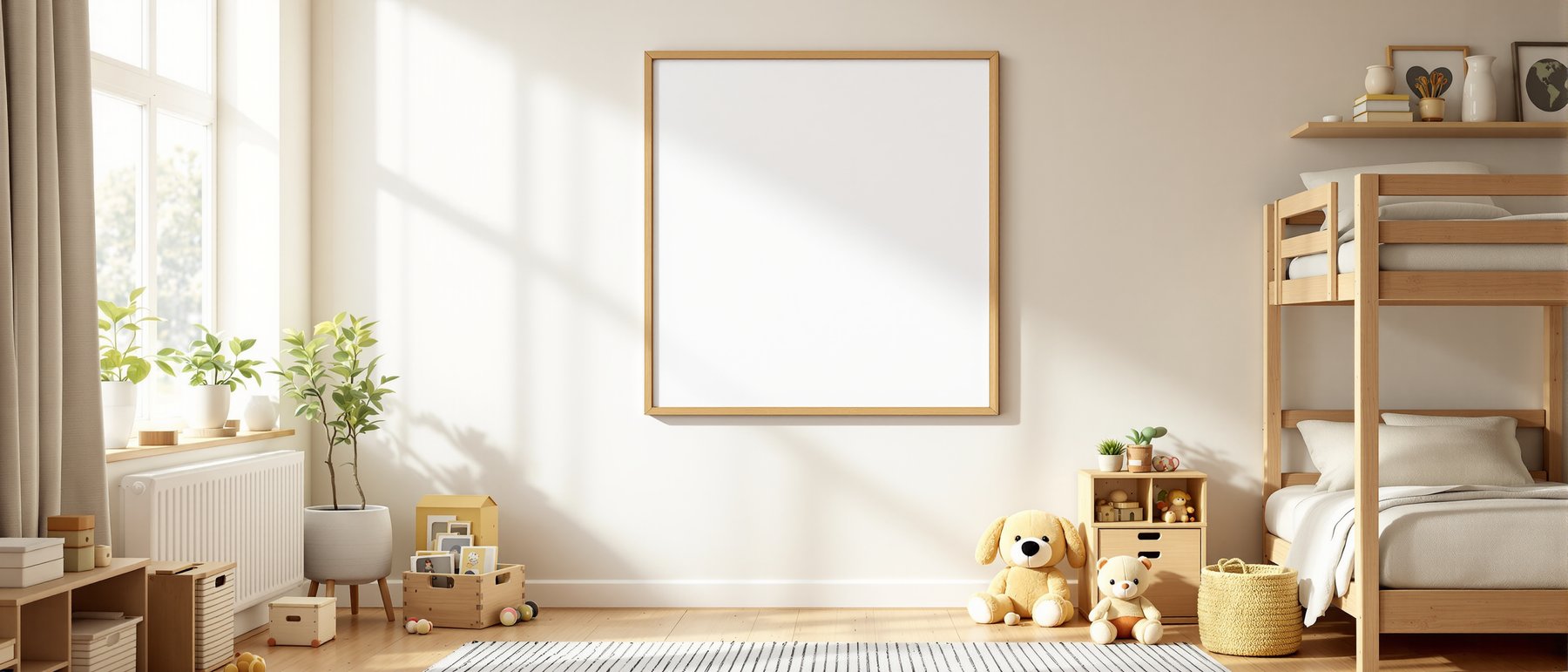Kids Frame Mockup | Blank Template #068 | Frame Template JPG | Instant bulkmockup Download | Commercial Use | MockupBulk