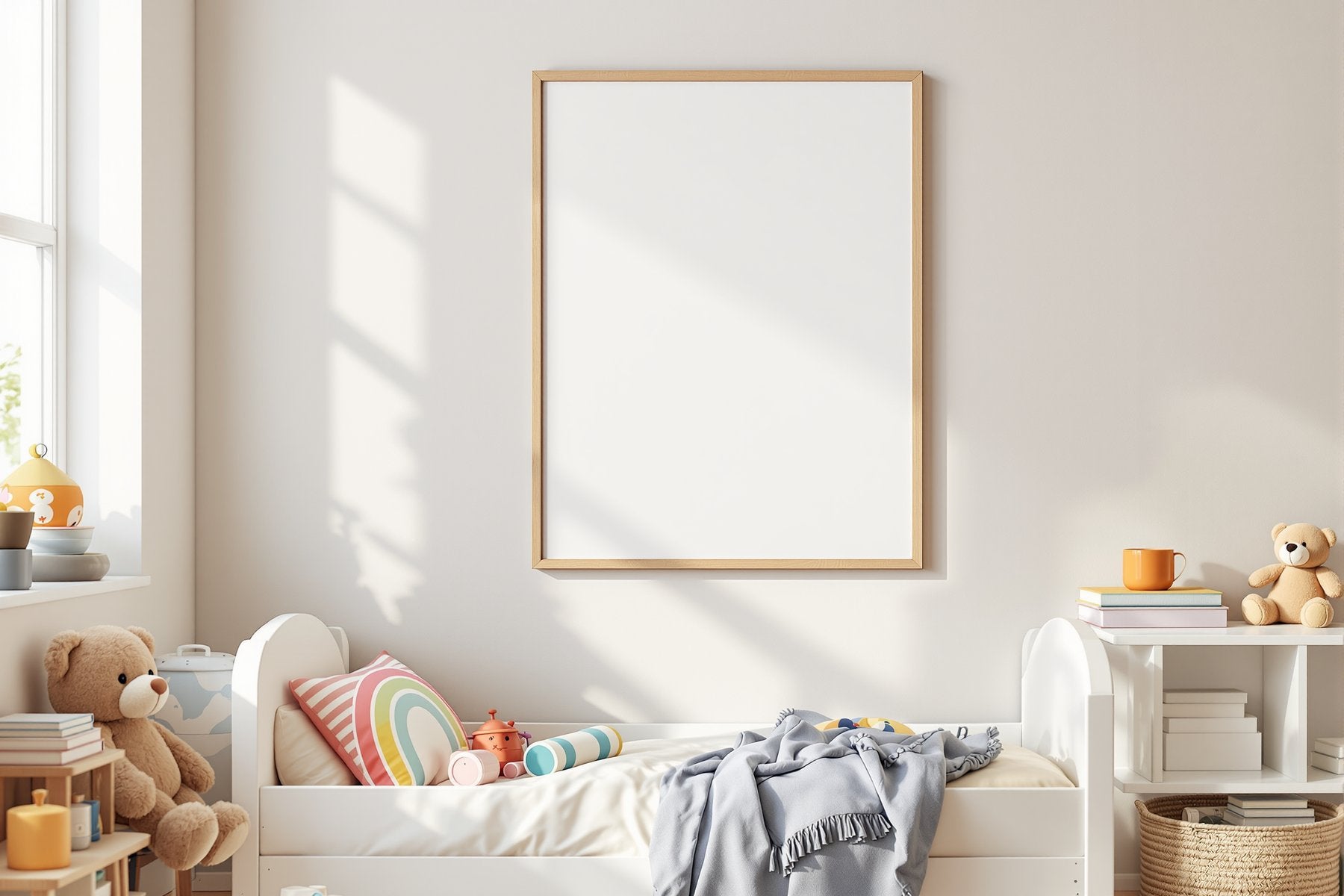 Kids Frame Mockup — Blank Template #069 — bulkmockup Frame Template | Instant Download JPG | Commercial Use | MockupBulk