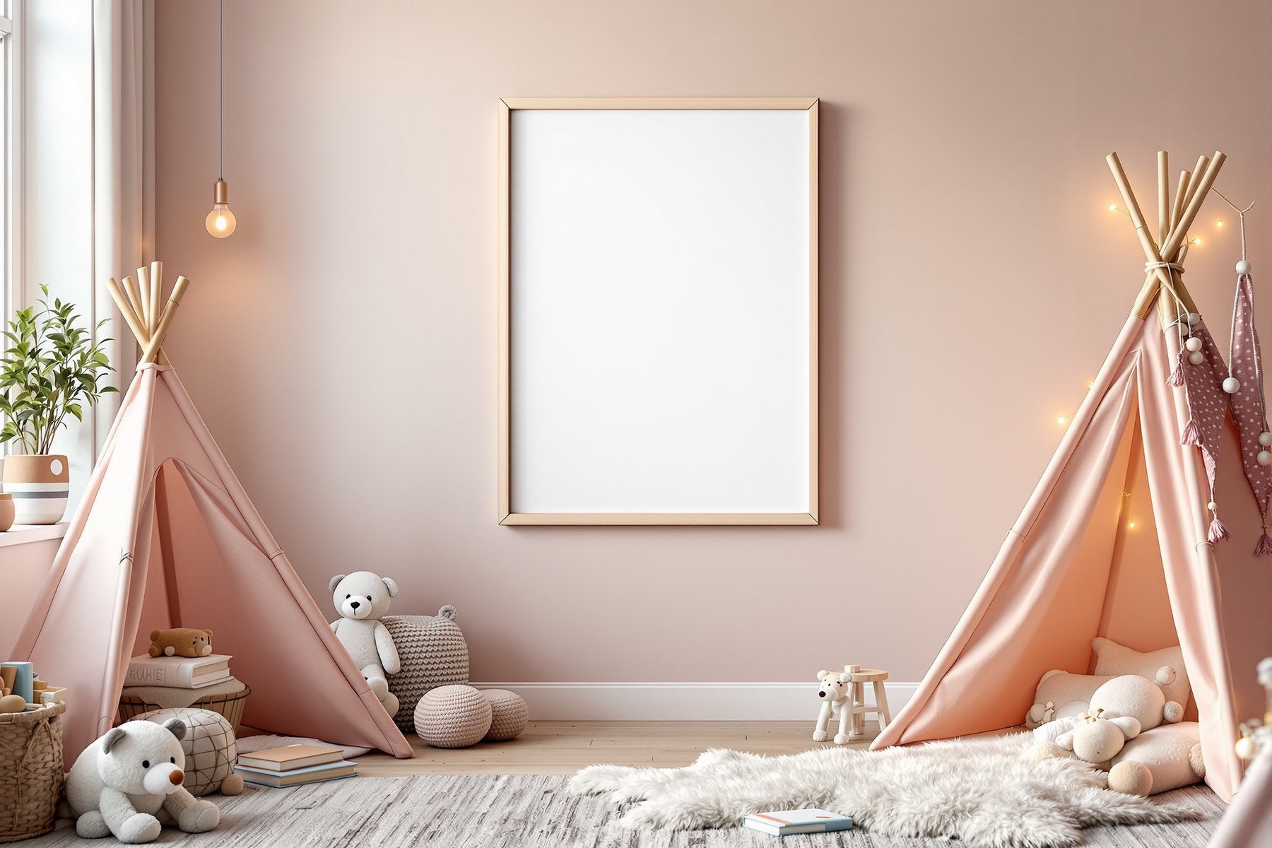 Kids Frame Mockup, Blank Template #073 | bulkmockup Digital Download | Blank Frame JPG | Commercial Licence Included | MockupBulk
