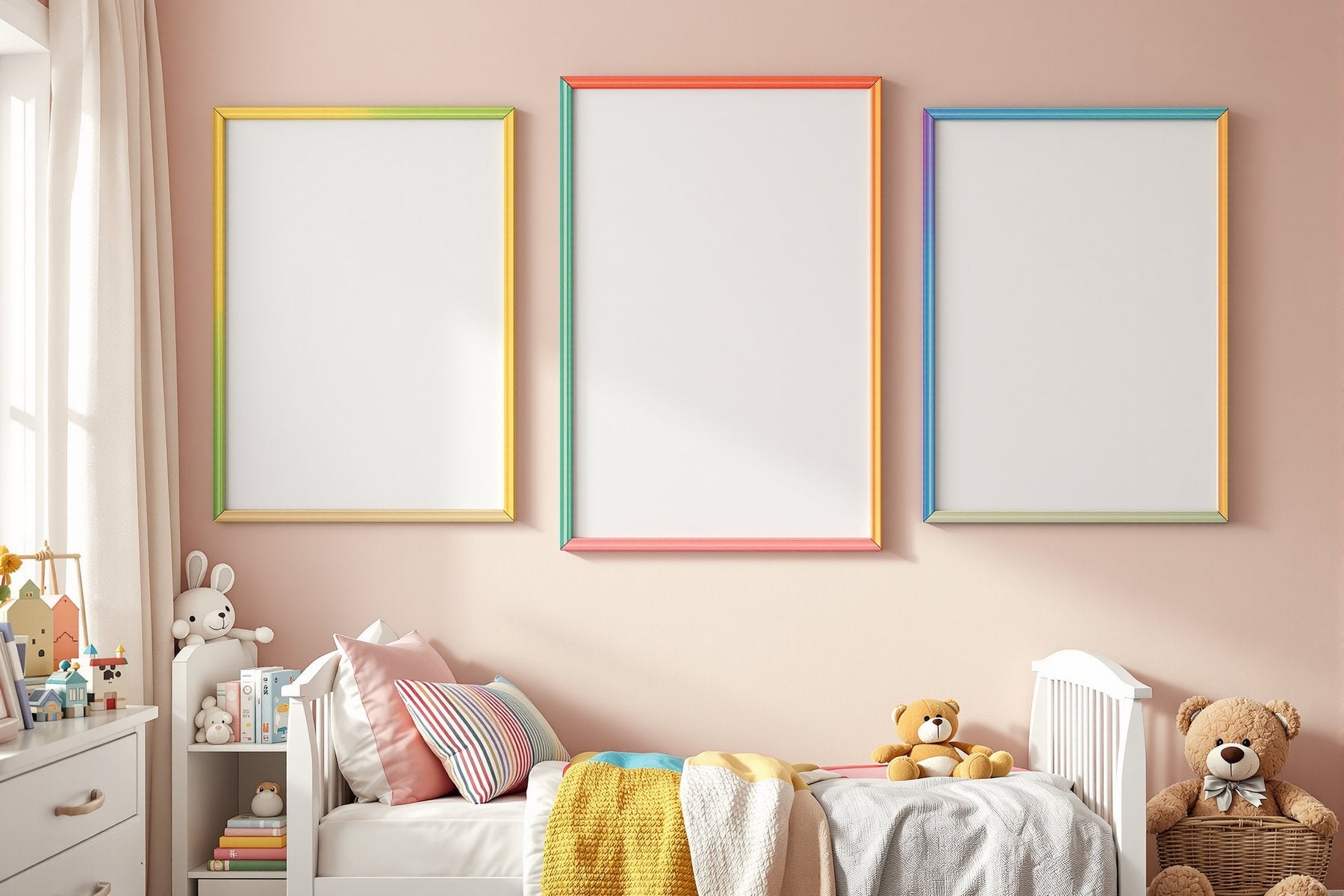Kids Frame Mockup — Blank Template #074 — High-Res Frame Template JPG | bulkmockup Mockup Store | Commercial Use | MockupBulk