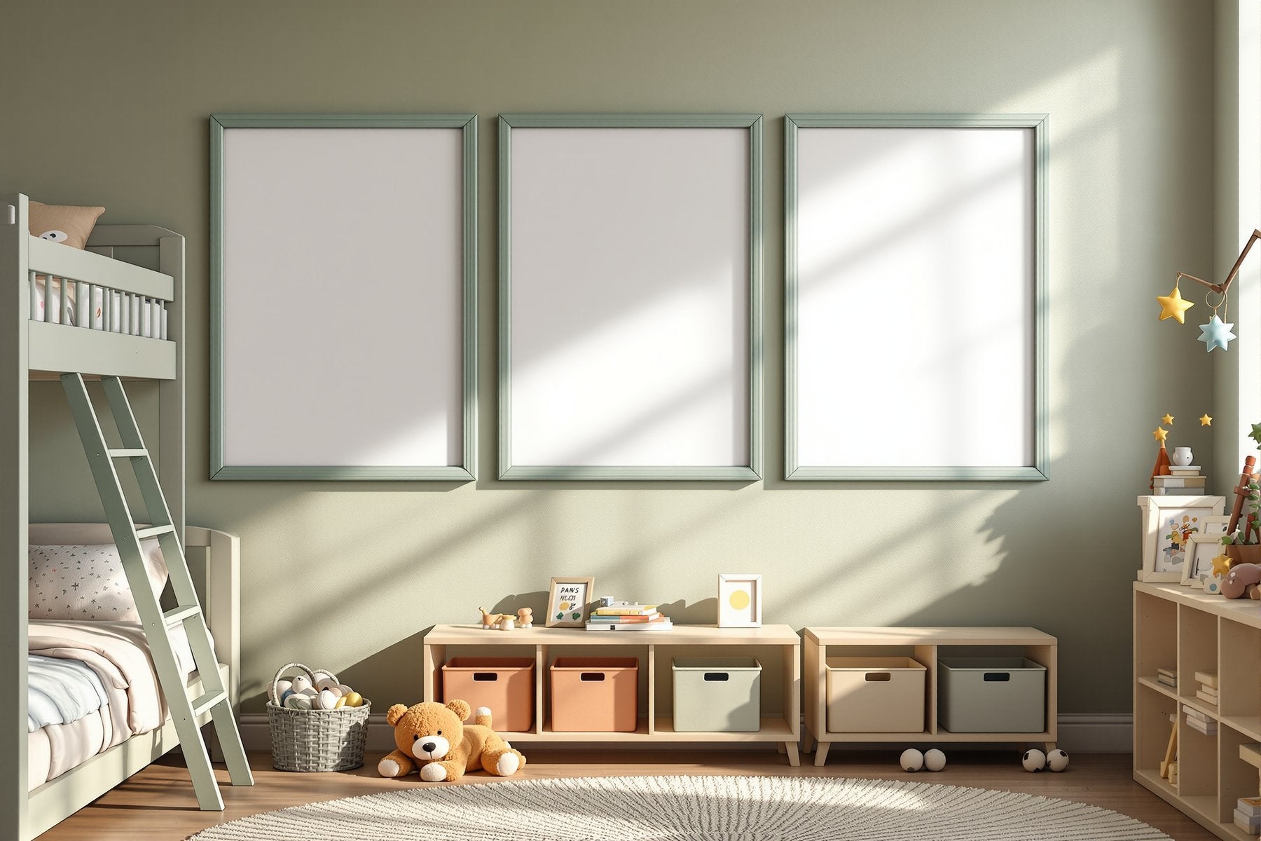 Kids Frame Mockup | Blank Template #078 — Blank Frame Template | High-Res JPG Instant Download | Commercial Use | bulkmockup | MockupBulk