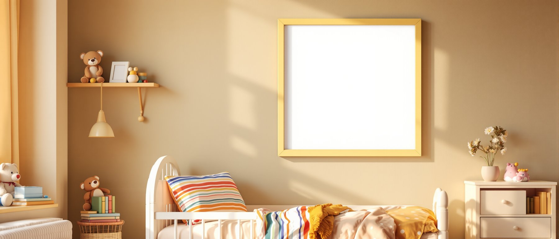 Kids Frame Mockup | Blank Template #079 — Frame Mockup JPG Download | bulkmockup Template | Commercial Licence | MockupBulk