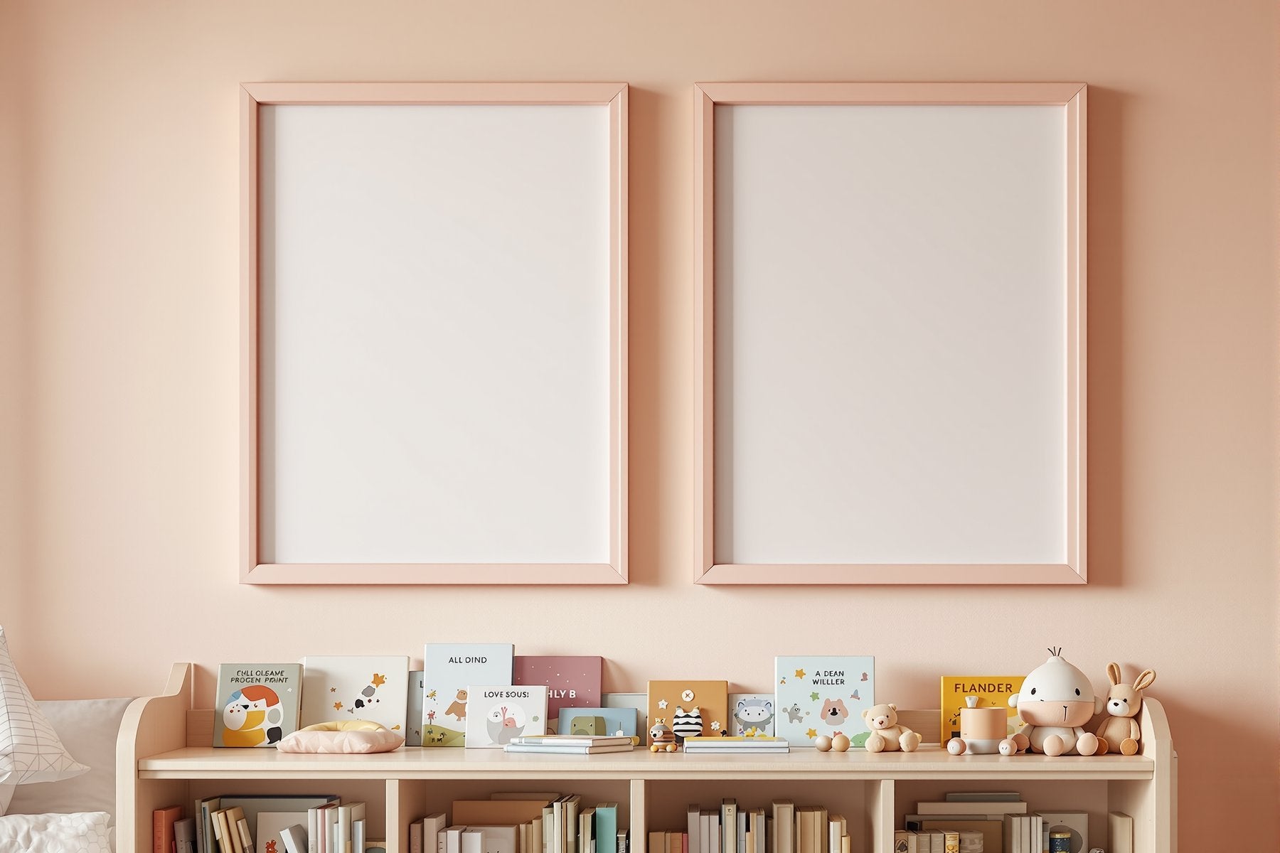 Blank Template #081 Kids Frame Mockup | bulkmockup Blank Frame Template | High-Res JPG | Commercial Licence | MockupBulk