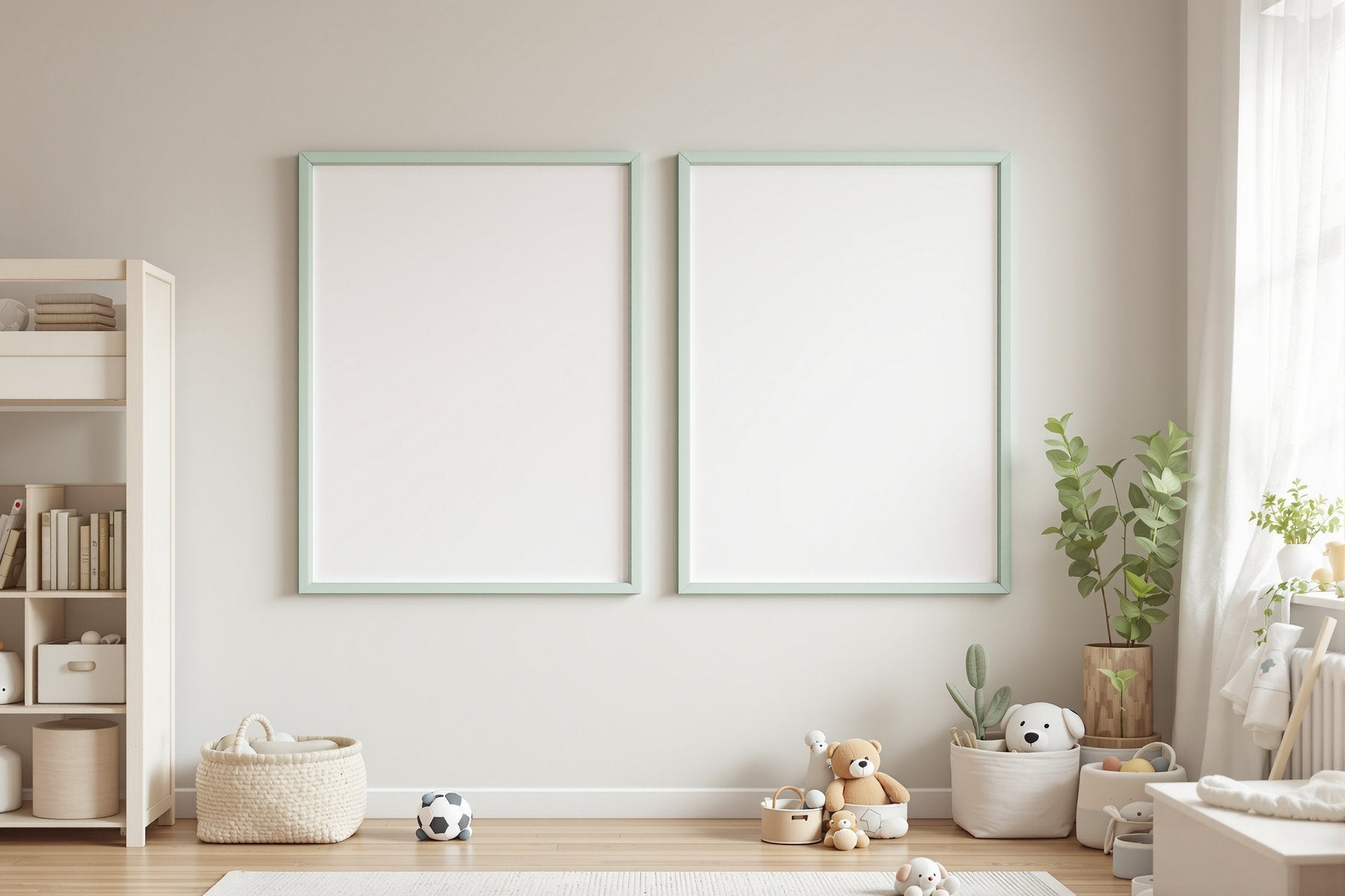 Kids Frame Mockup | Blank Template #083 | Blank Frame Template for Etsy | bulkmockup JPG Download | Commercial Use | MockupBulk