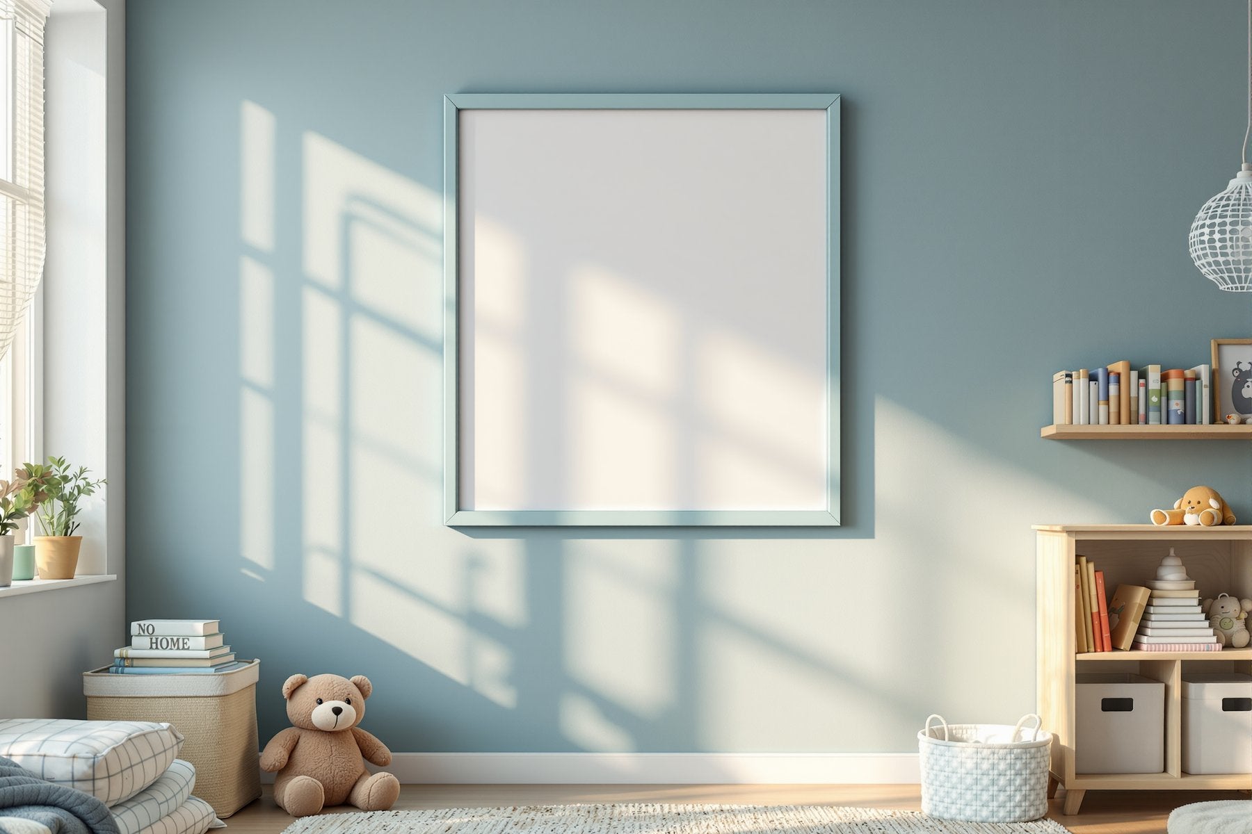 Kids Frame Mockup | Blank Template #084 | bulkmockup Blank Frame Template | High-Res JPG | Commercial Licence | MockupBulk