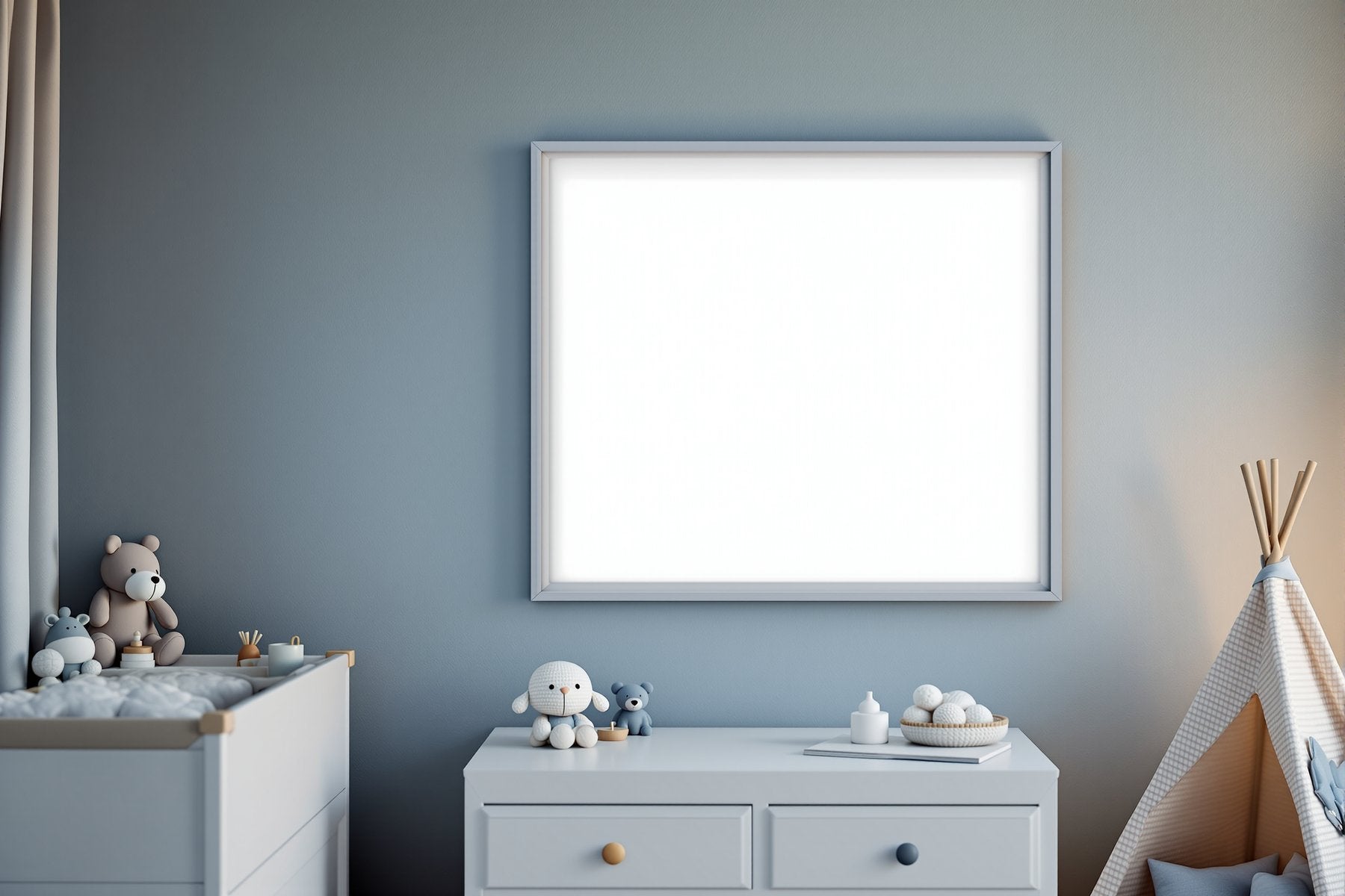 Blank Template #085 Kids Frame Mockup | High-Resolution JPG | bulkmockup Template | For Etsy POD Print Sellers | MockupBulk