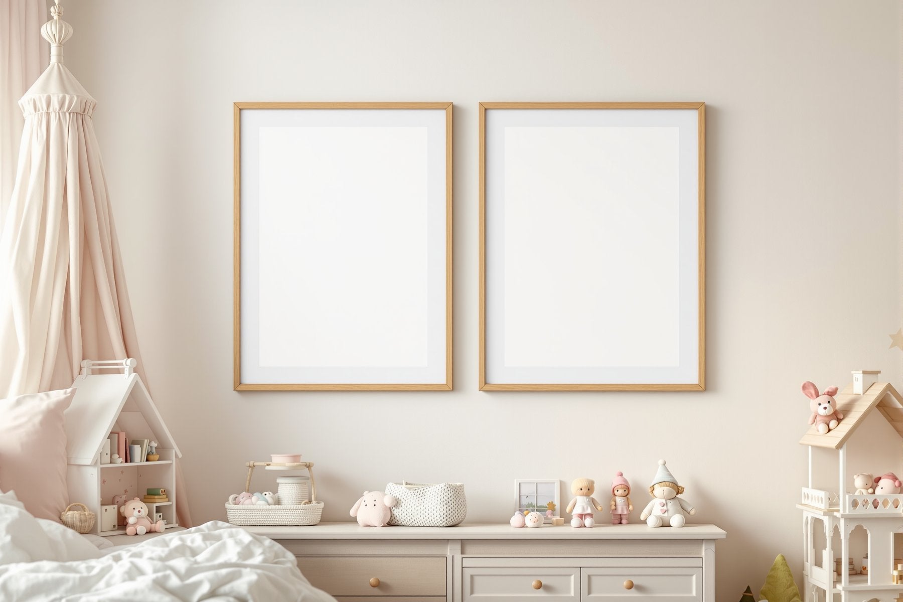 Kids Frame Mockup | Blank Template #089 | High-Res Frame Template JPG | bulkmockup Mockup Store | Commercial Use | MockupBulk
