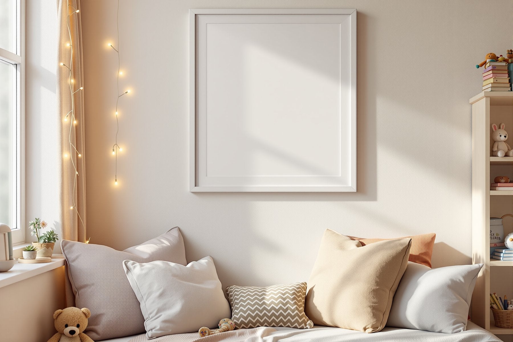 Kids Frame Mockup, Blank Template #090 | Blank Frame Template for Etsy | bulkmockup JPG Download | Commercial Use | MockupBulk