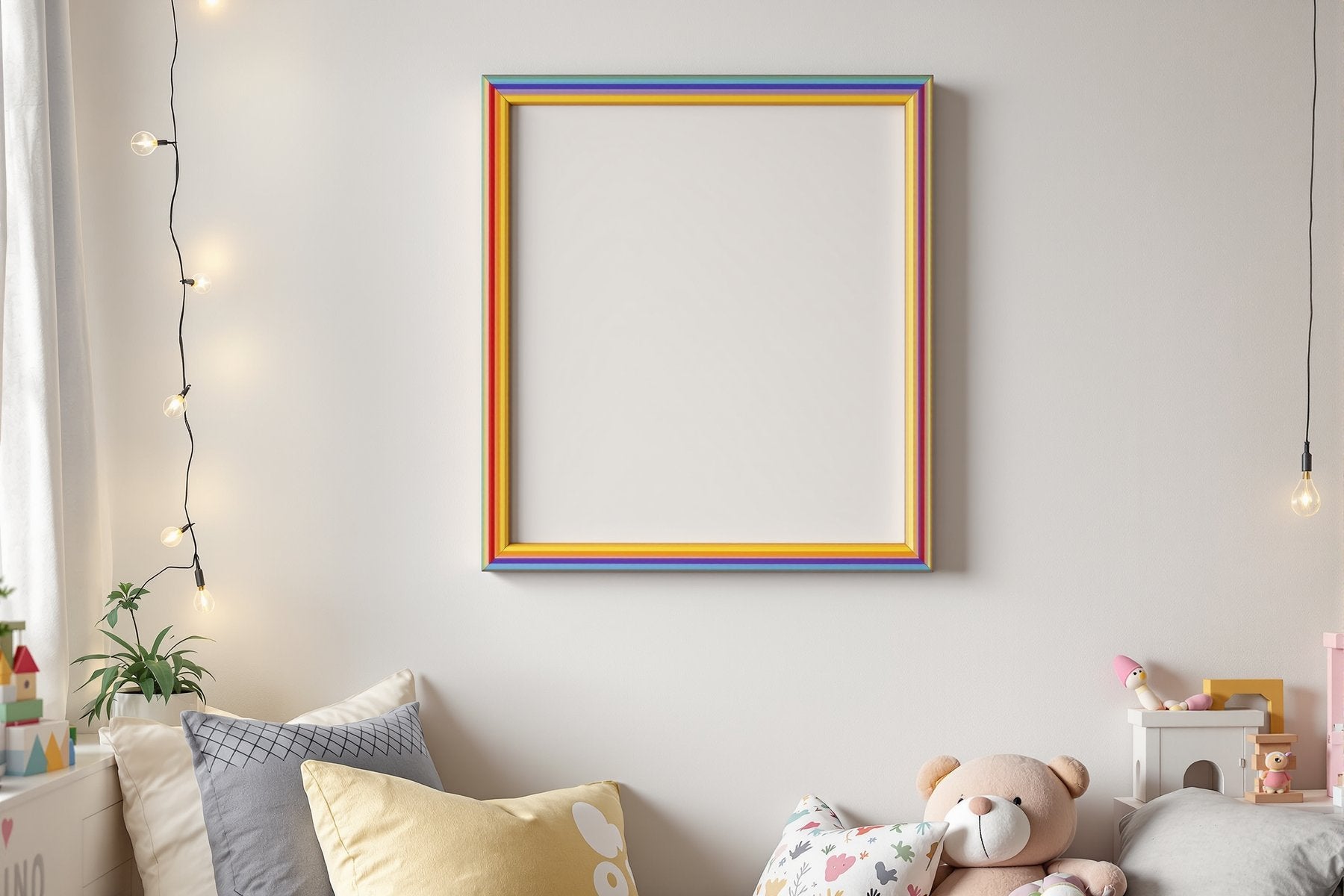 Kids Frame Mockup | Blank Template #092 | Digital Frame Mockup | bulkmockup JPG Download | For POD Etsy Shopify | MockupBulk
