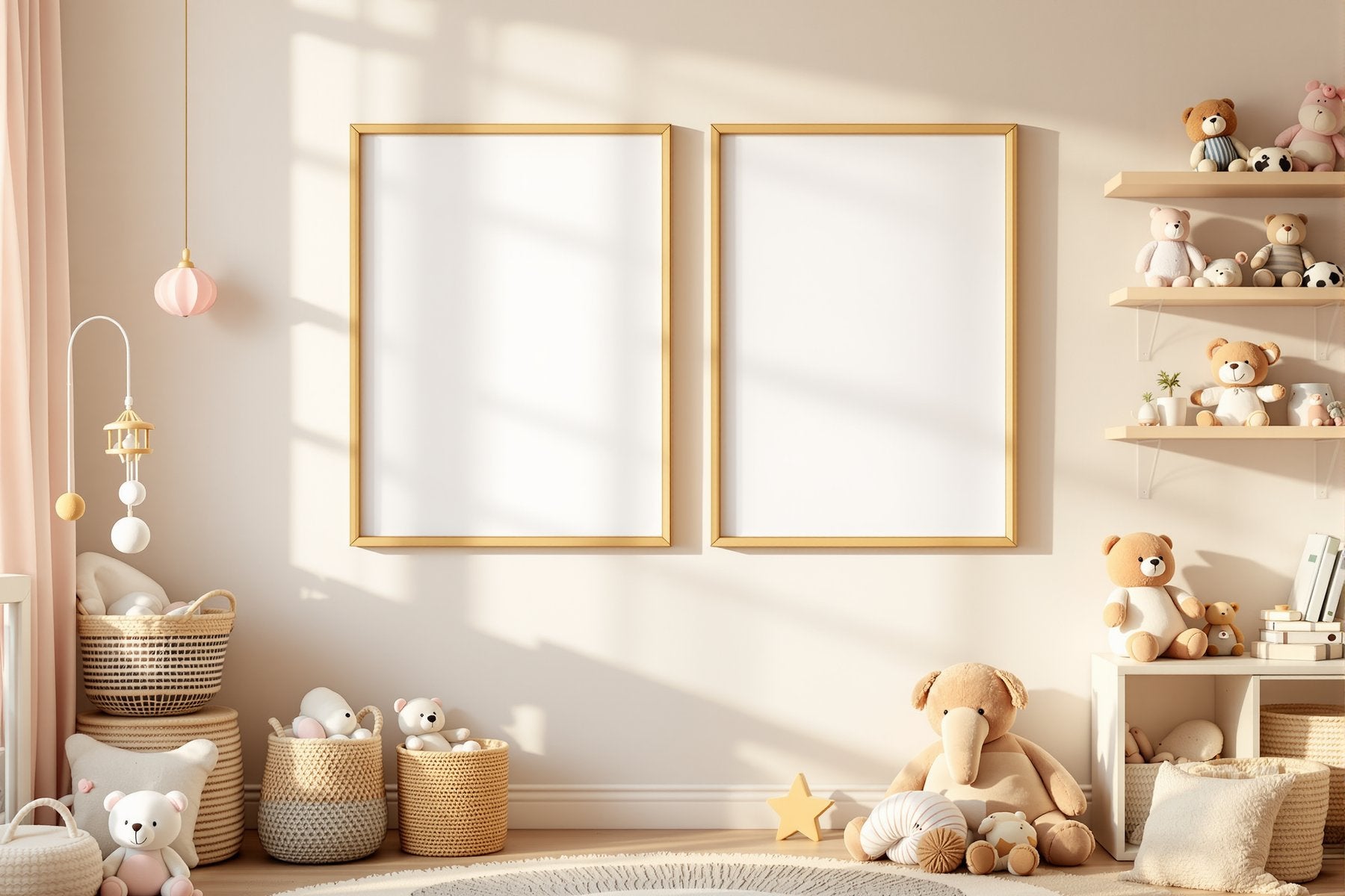 Kids Frame Mockup | Blank Template #098 — High-Res Frame Template JPG | bulkmockup Mockup Store | Commercial Use | MockupBulk